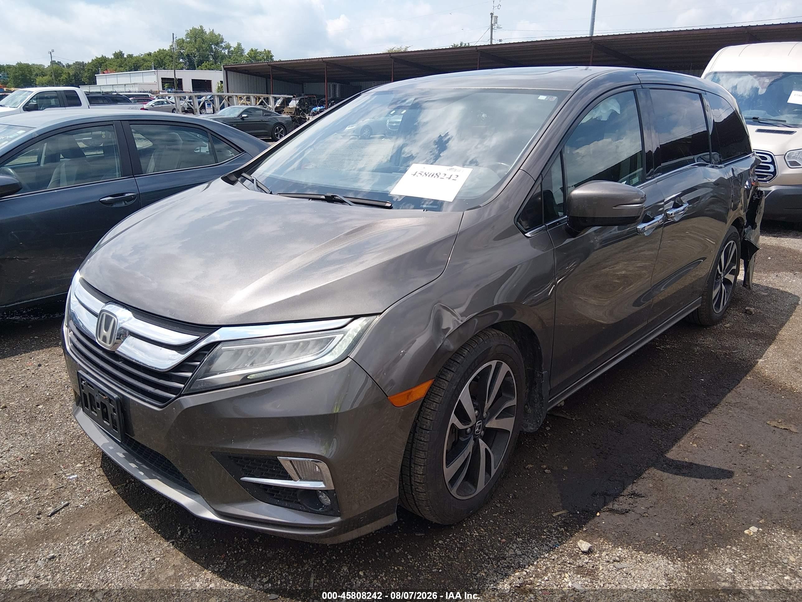 2018 Honda Odyssey Elite Brown vin: 5FNRL6H94JB055011