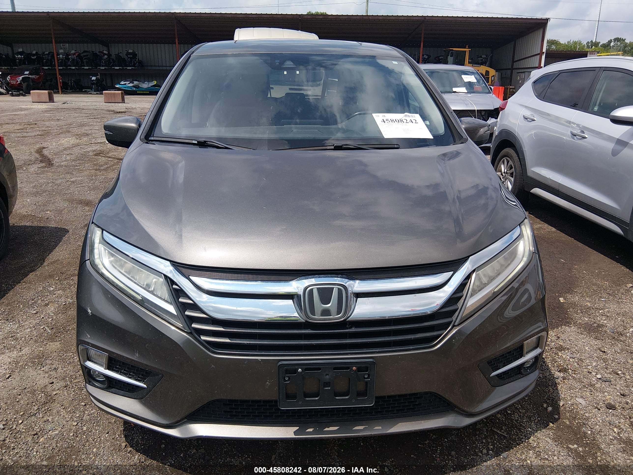2018 Honda Odyssey Elite Brown vin: 5FNRL6H94JB055011