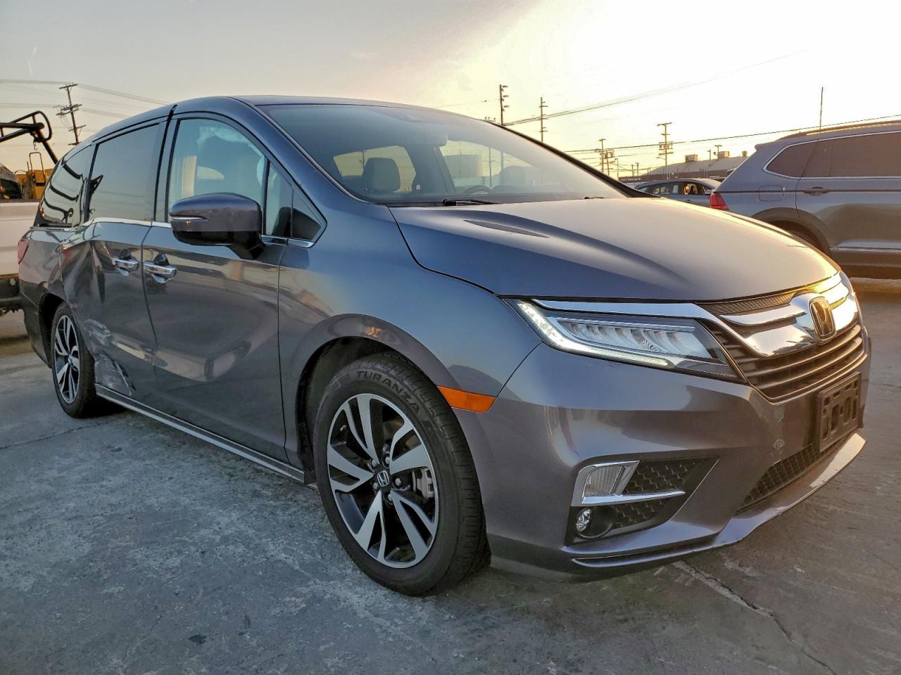 2019 Honda Odyssey Elite Gray vin: 5FNRL6H94KB016808