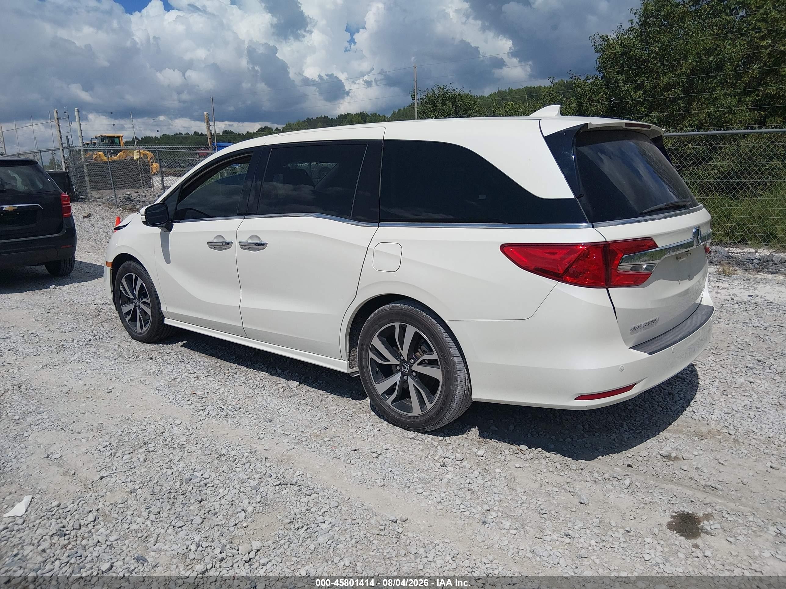 2019 Honda Odyssey Elite White vin: 5FNRL6H96KB053181