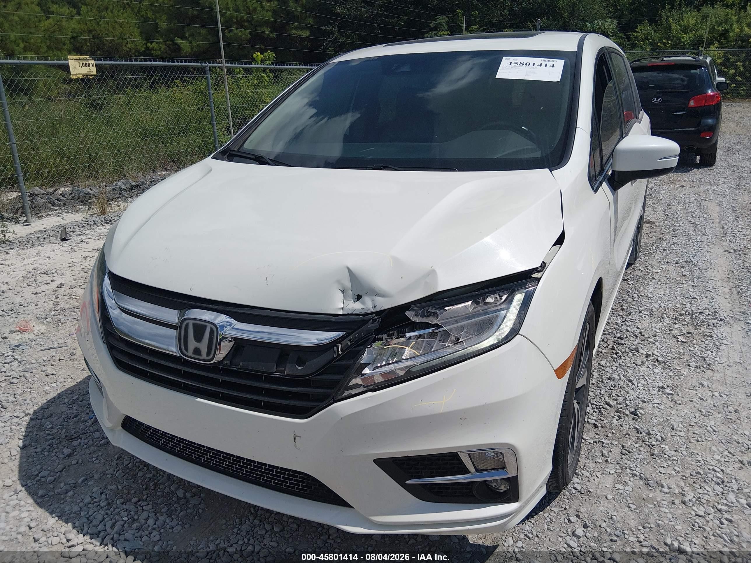 2019 Honda Odyssey Elite White vin: 5FNRL6H96KB053181