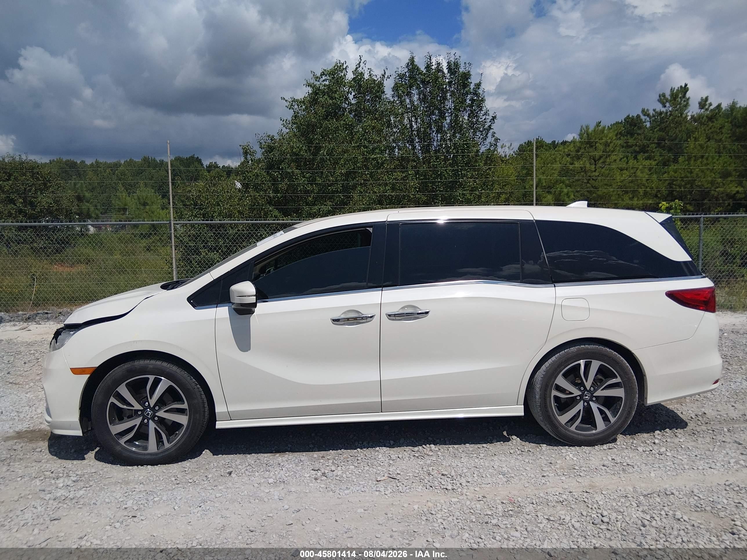 2019 Honda Odyssey Elite White vin: 5FNRL6H96KB053181