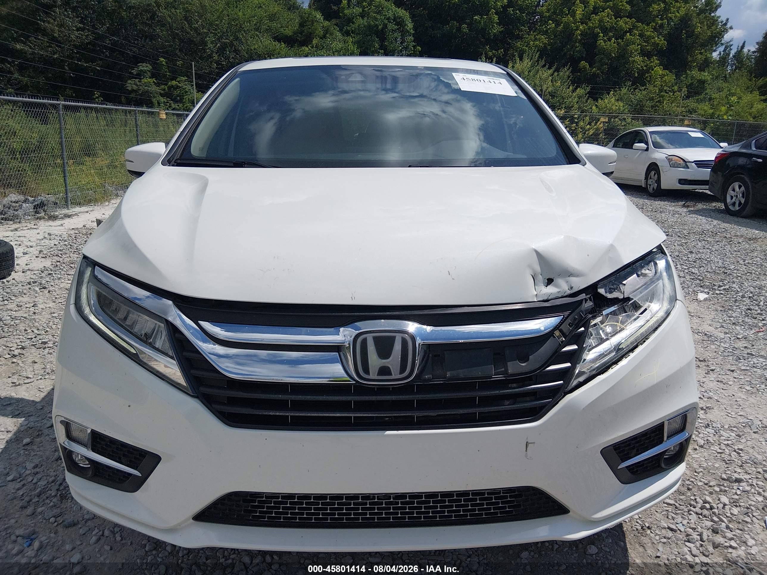 2019 Honda Odyssey Elite White vin: 5FNRL6H96KB053181