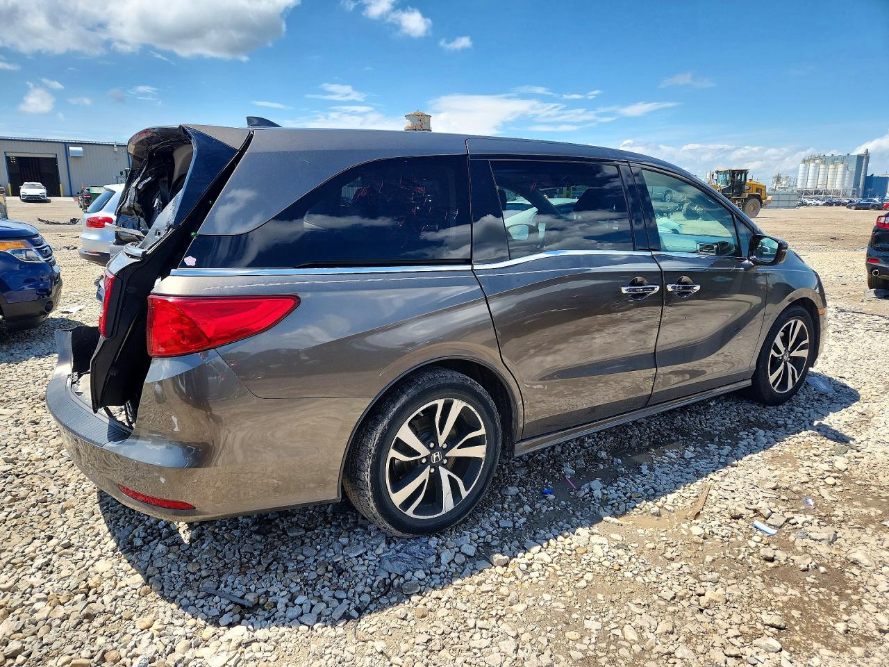 2019 Honda Odyssey Elite Gray vin: 5FNRL6H97KB029486