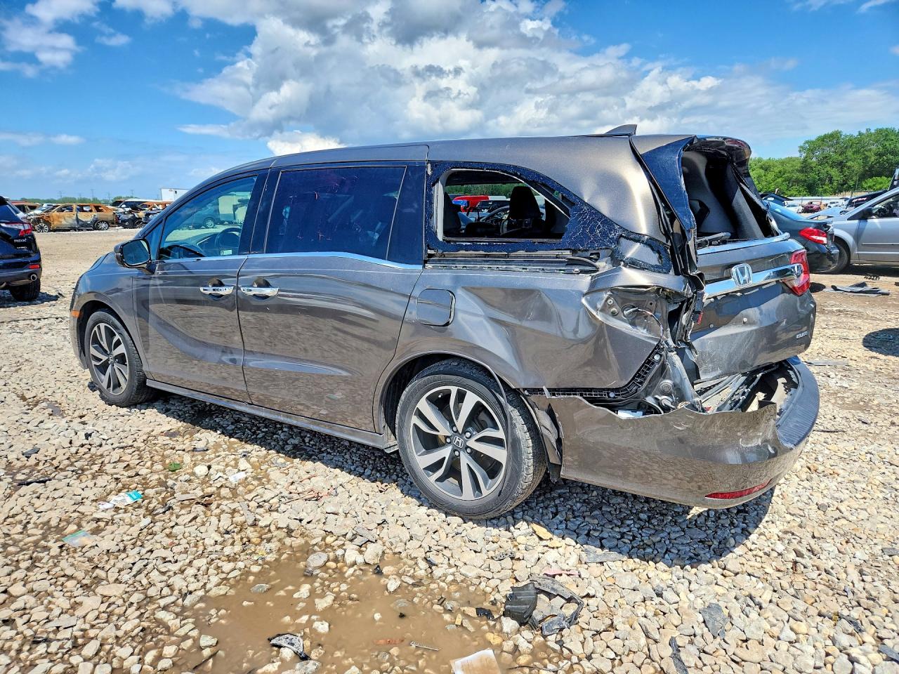 2019 Honda Odyssey Elite Gray vin: 5FNRL6H97KB029486