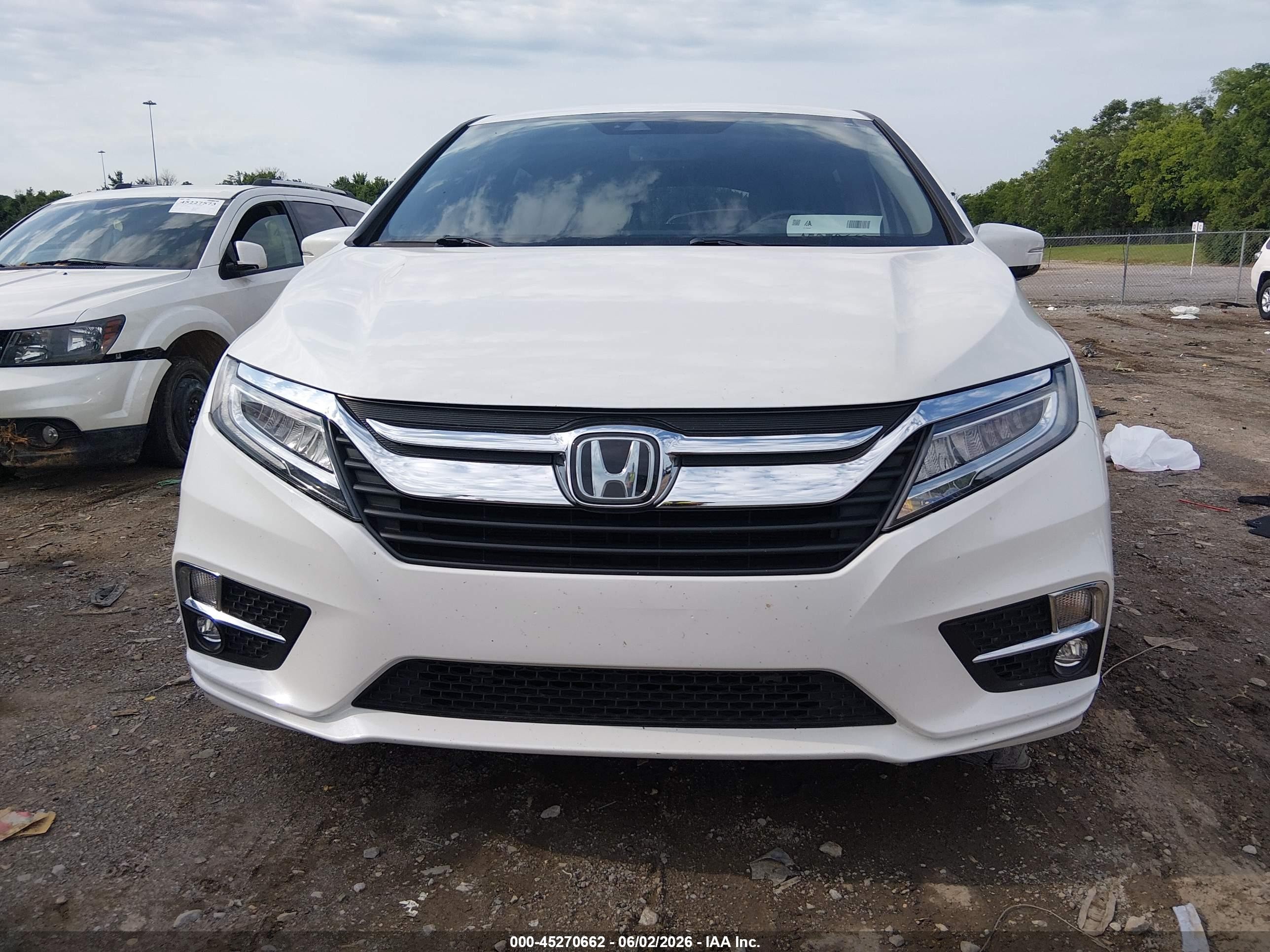 2020 Honda Odyssey Elite White vin: 5FNRL6H97LB012219