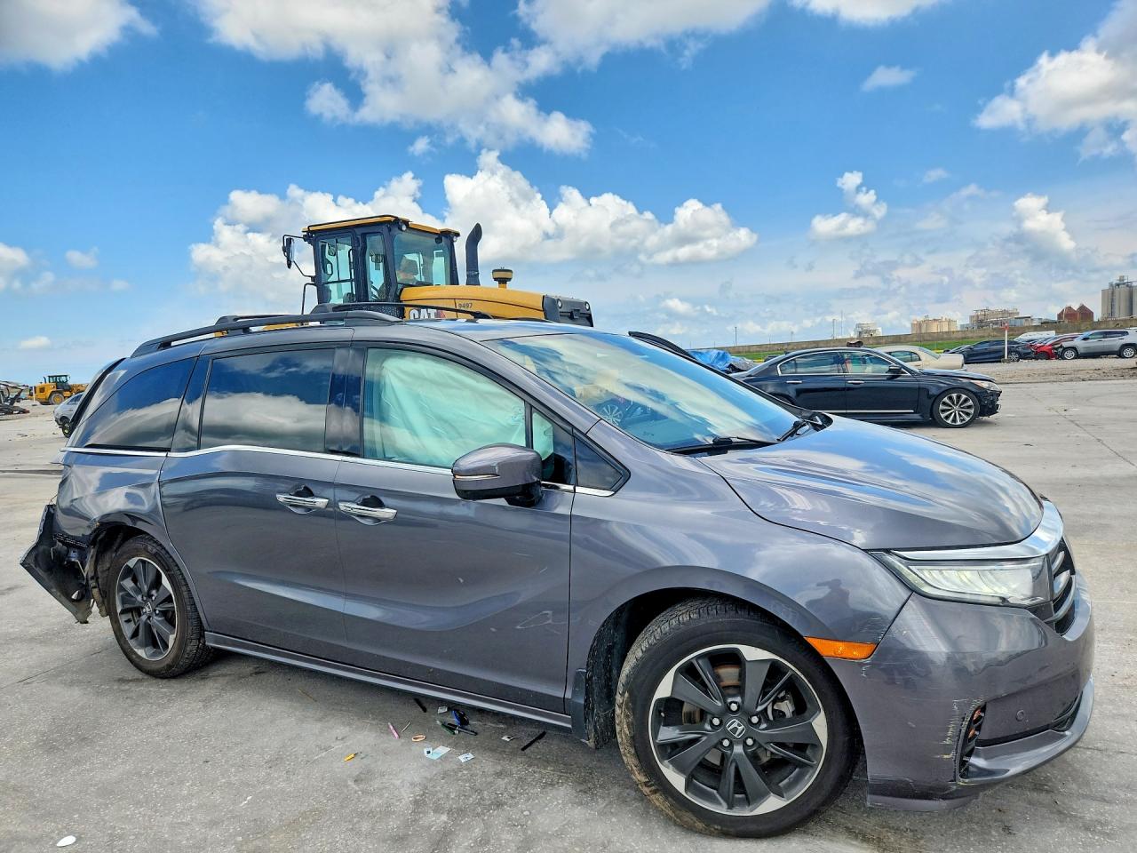 2023 Honda Odyssey Elite Gray vin: 5FNRL6H97PB043122