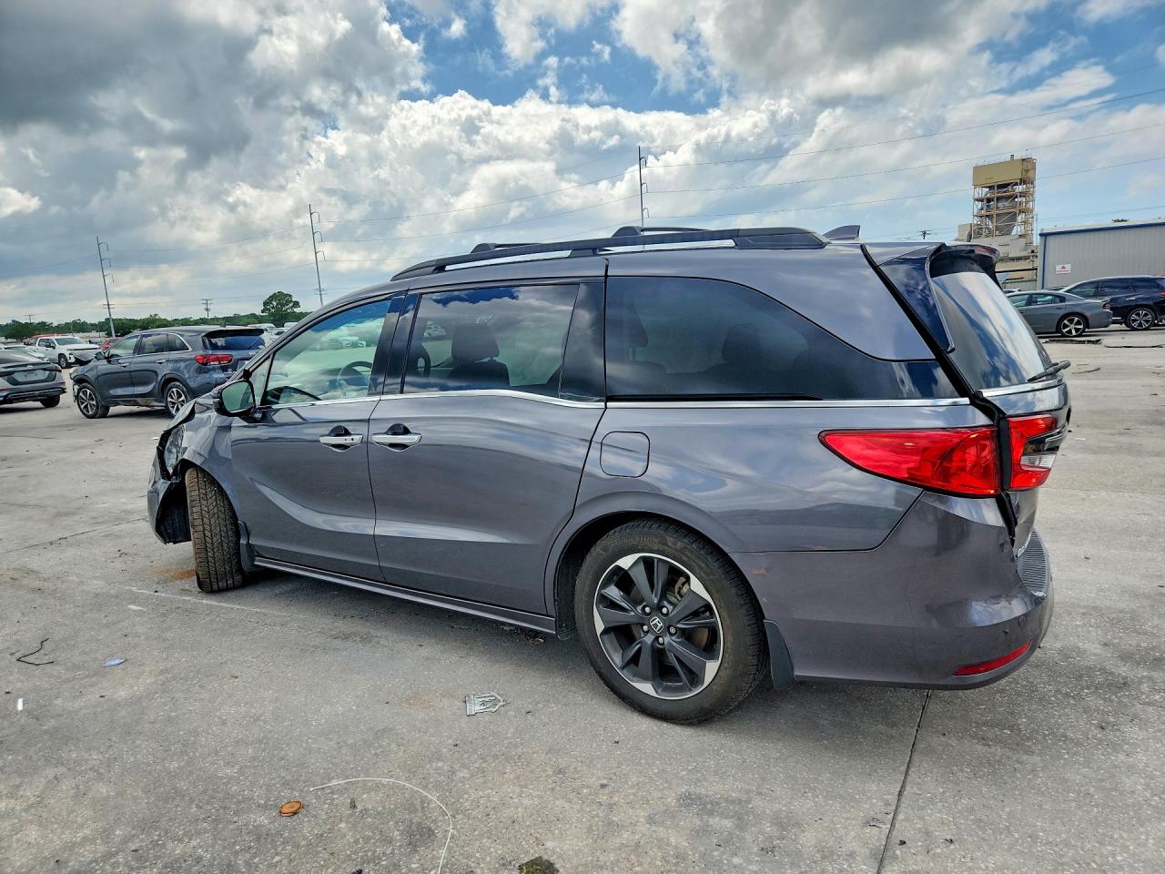 2023 Honda Odyssey Elite Gray vin: 5FNRL6H97PB043122