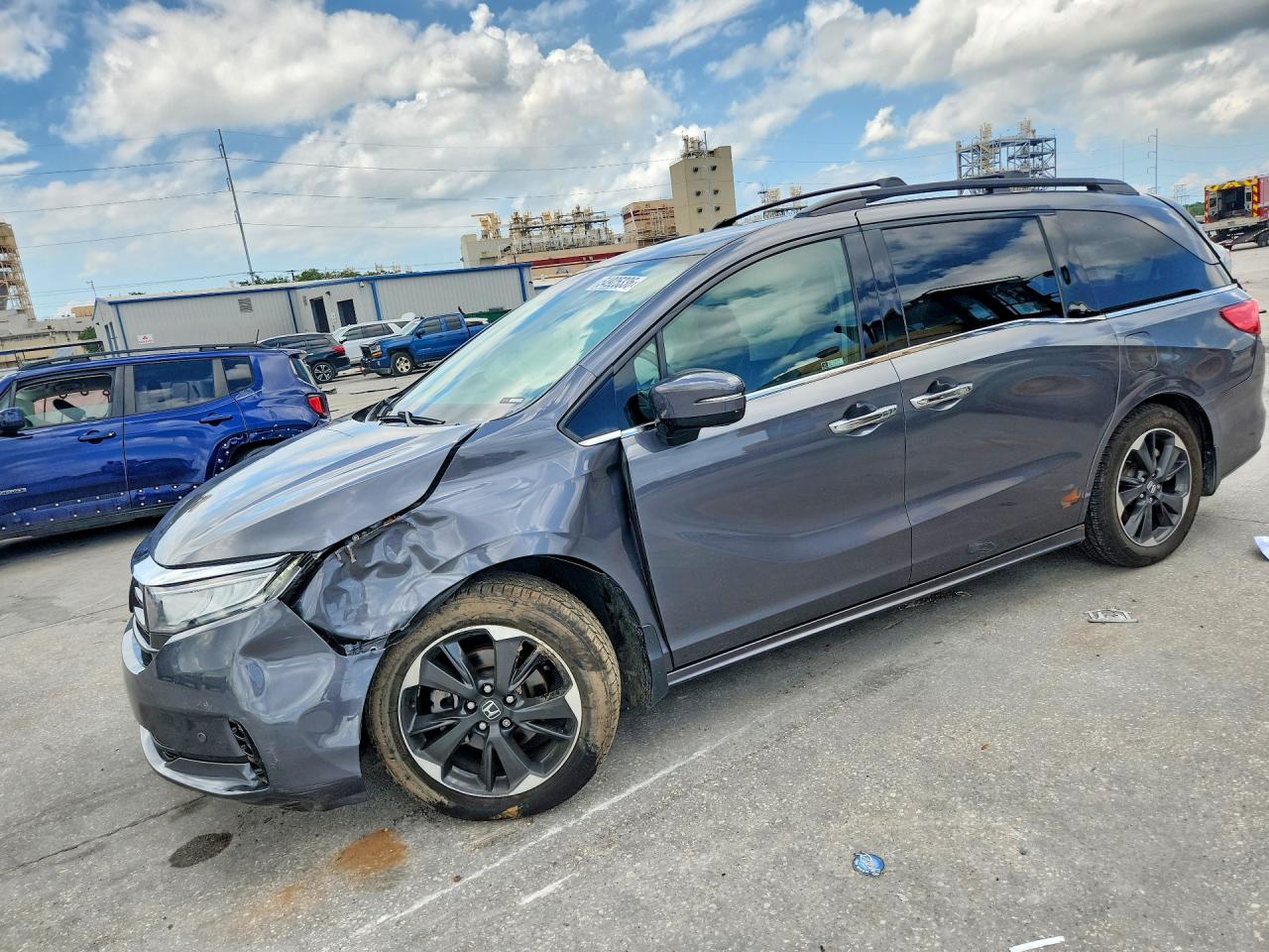 2023 Honda Odyssey Elite Gray vin: 5FNRL6H97PB043122