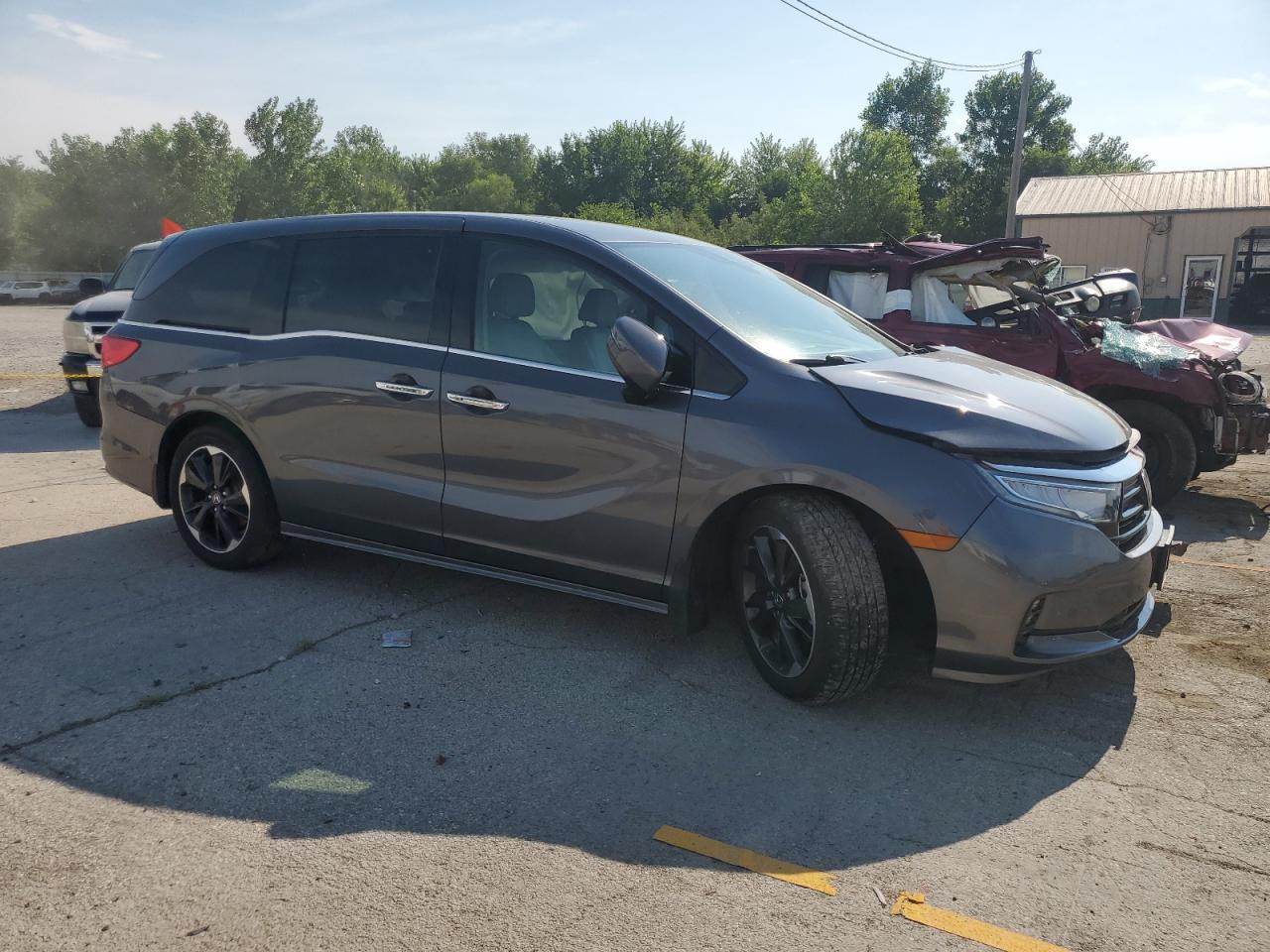 2024 Honda Odyssey Elite Gray vin: 5FNRL6H97RB004761