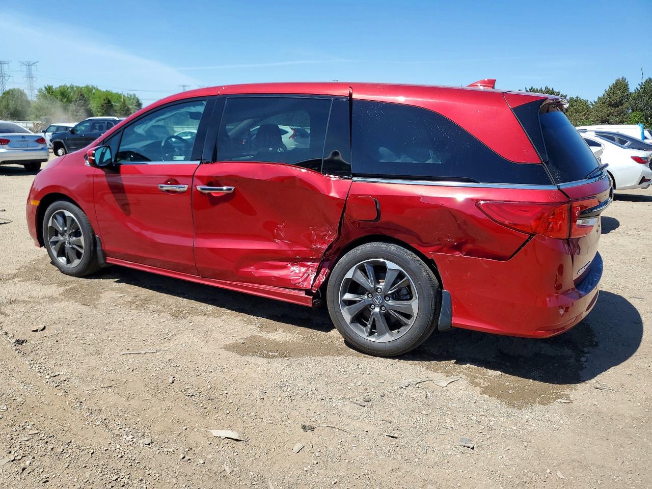 2024 Honda Odyssey Elite Red vin: 5FNRL6H9XRB003779