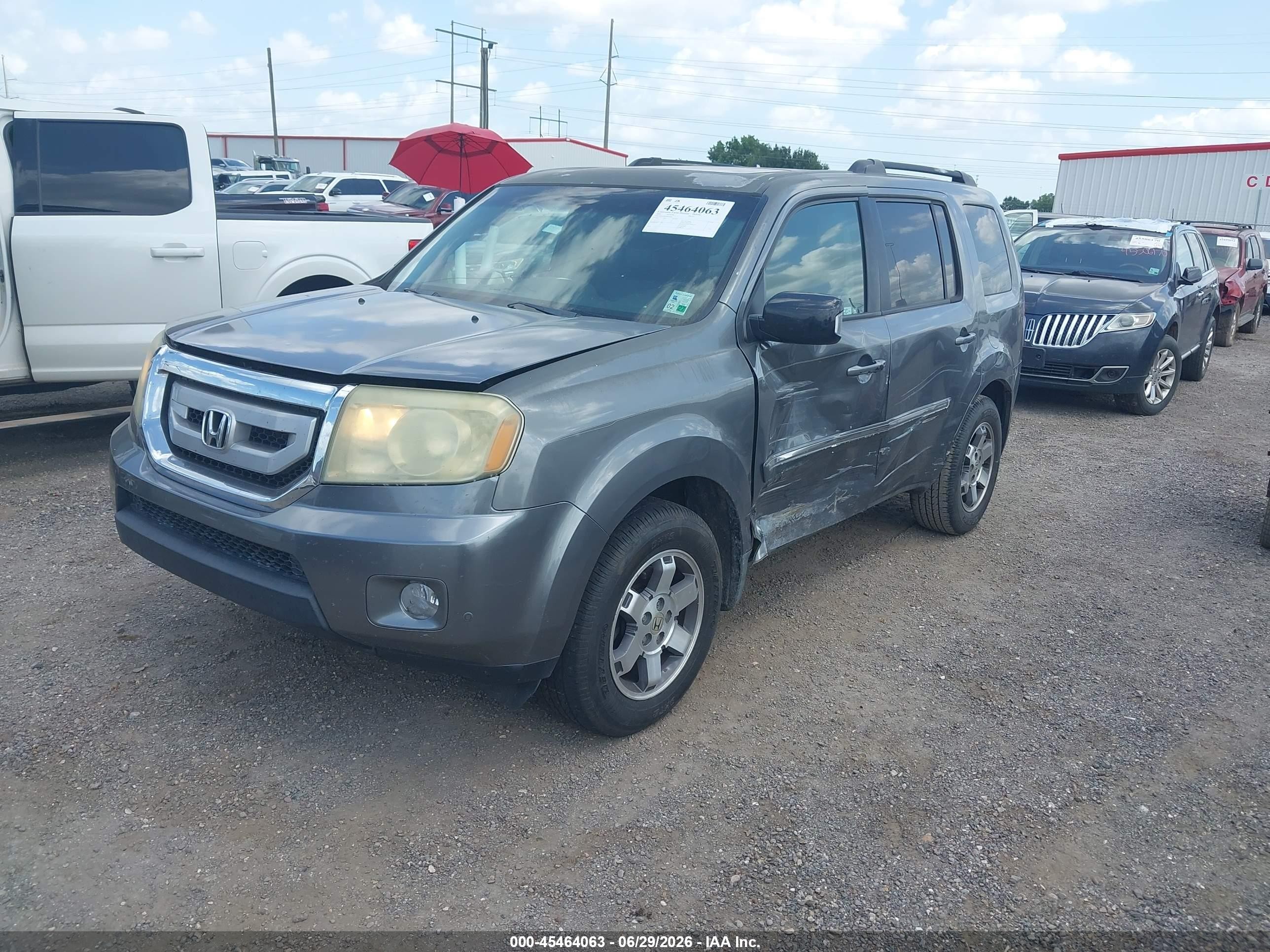 2009 Honda Pilot Touring Gray vin: 5FNYF38839B002630
