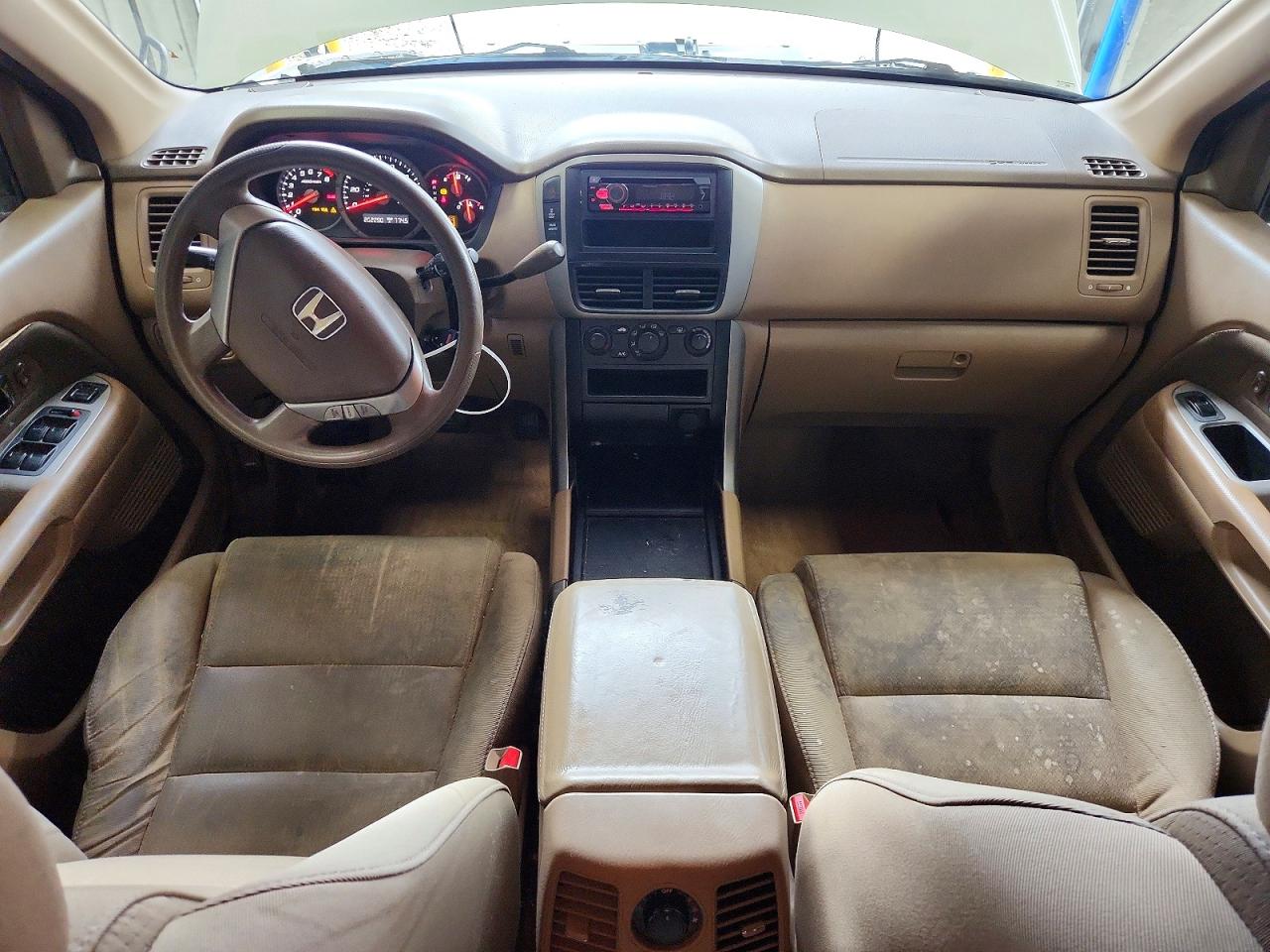2007 Honda Pilot Lx White vin: 5FNYF18107B001990