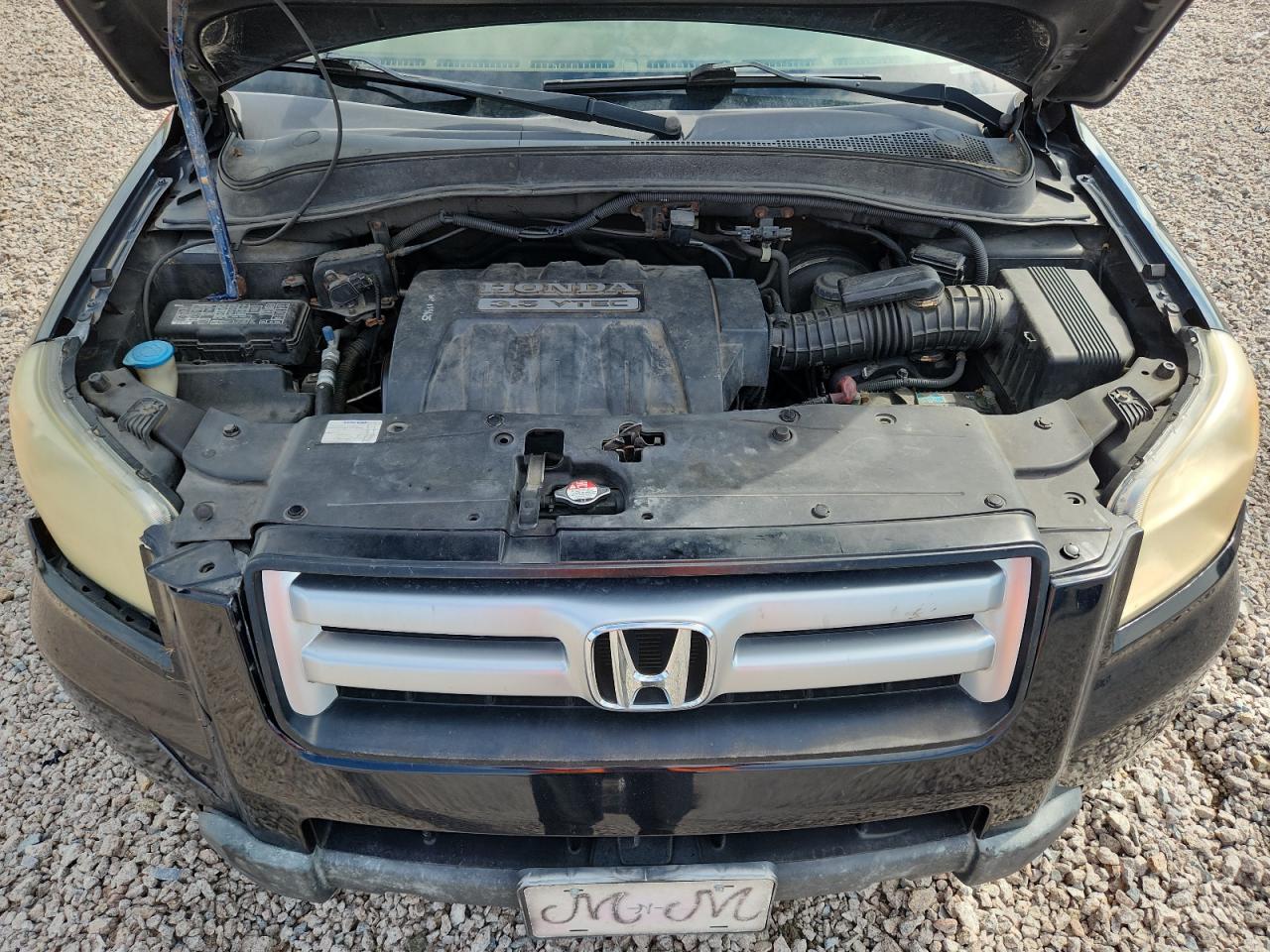 2006 Honda Pilot Lx Black vin: 5FNYF18116B021695