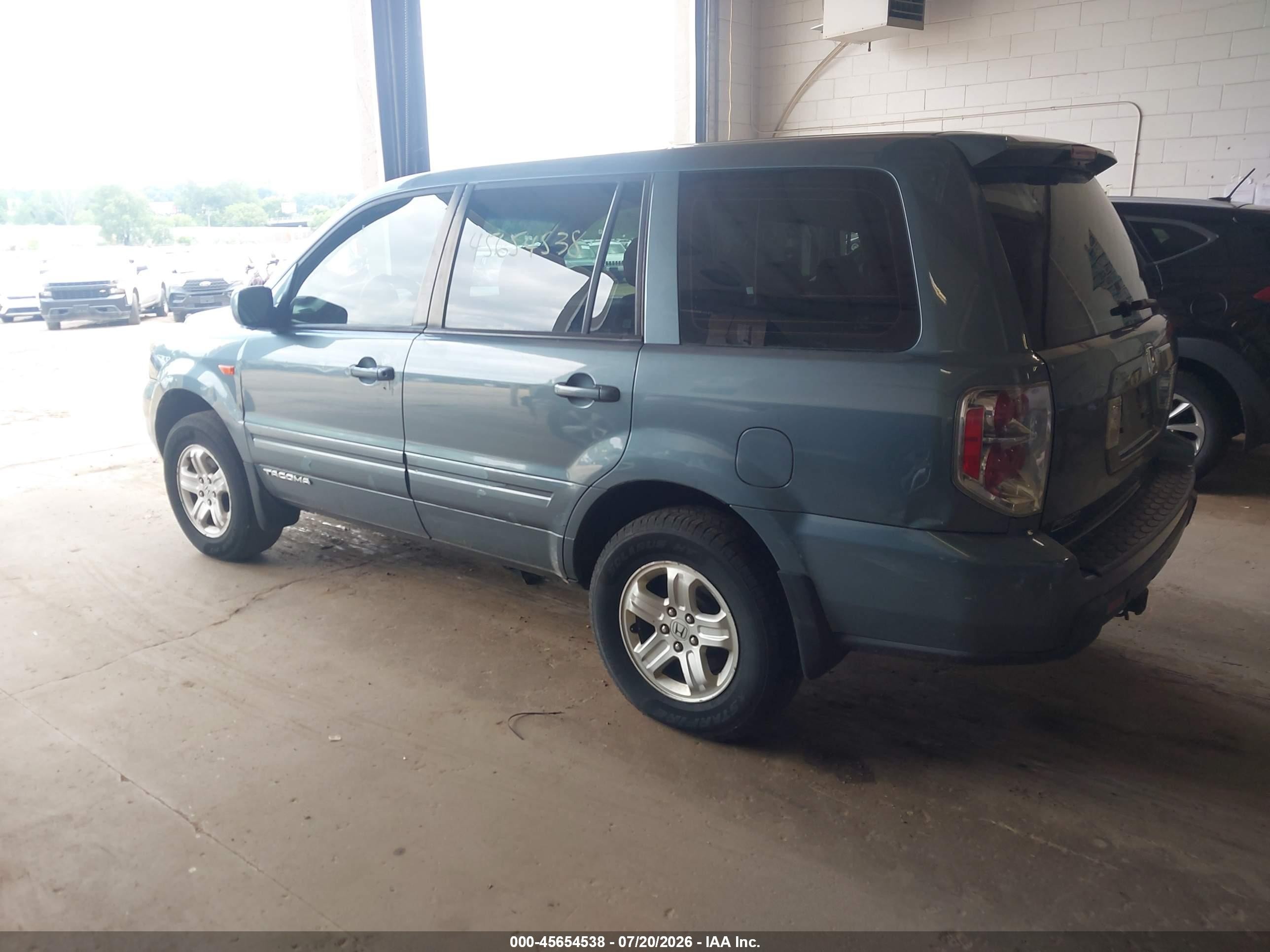 2006 Honda Pilot Lx Gray vin: 5FNYF18146B021254