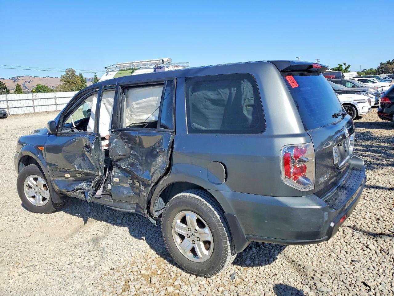 2007 Honda Pilot Lx Gray vin: 5FNYF18177B028412