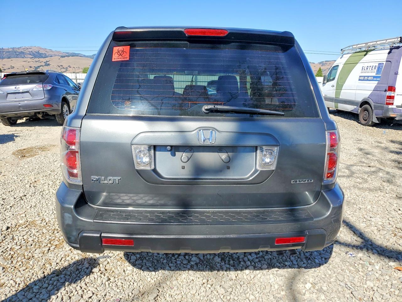 2007 Honda Pilot Lx Gray vin: 5FNYF18177B028412