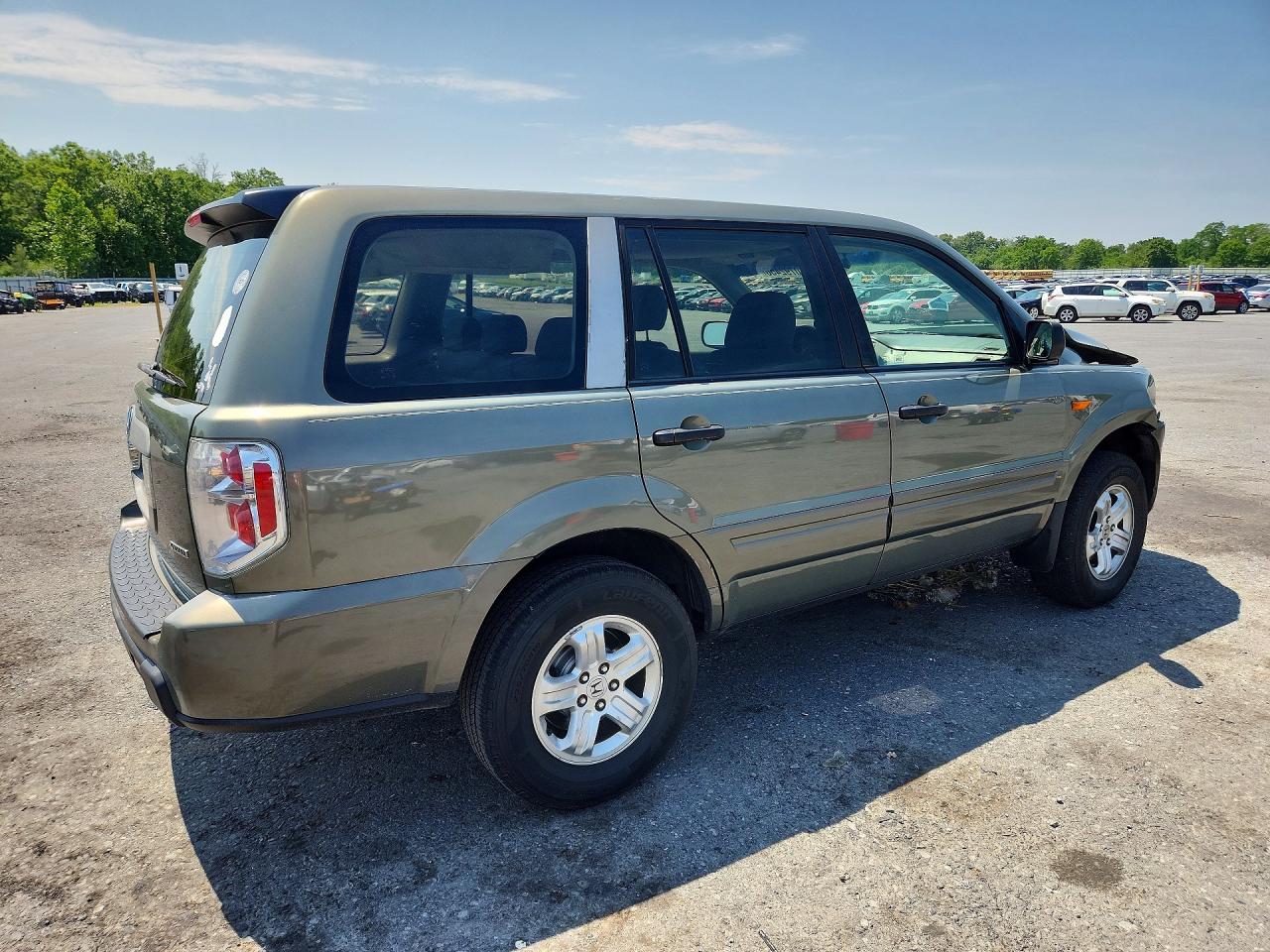 2007 Honda Pilot Lx Green vin: 5FNYF18177B031150
