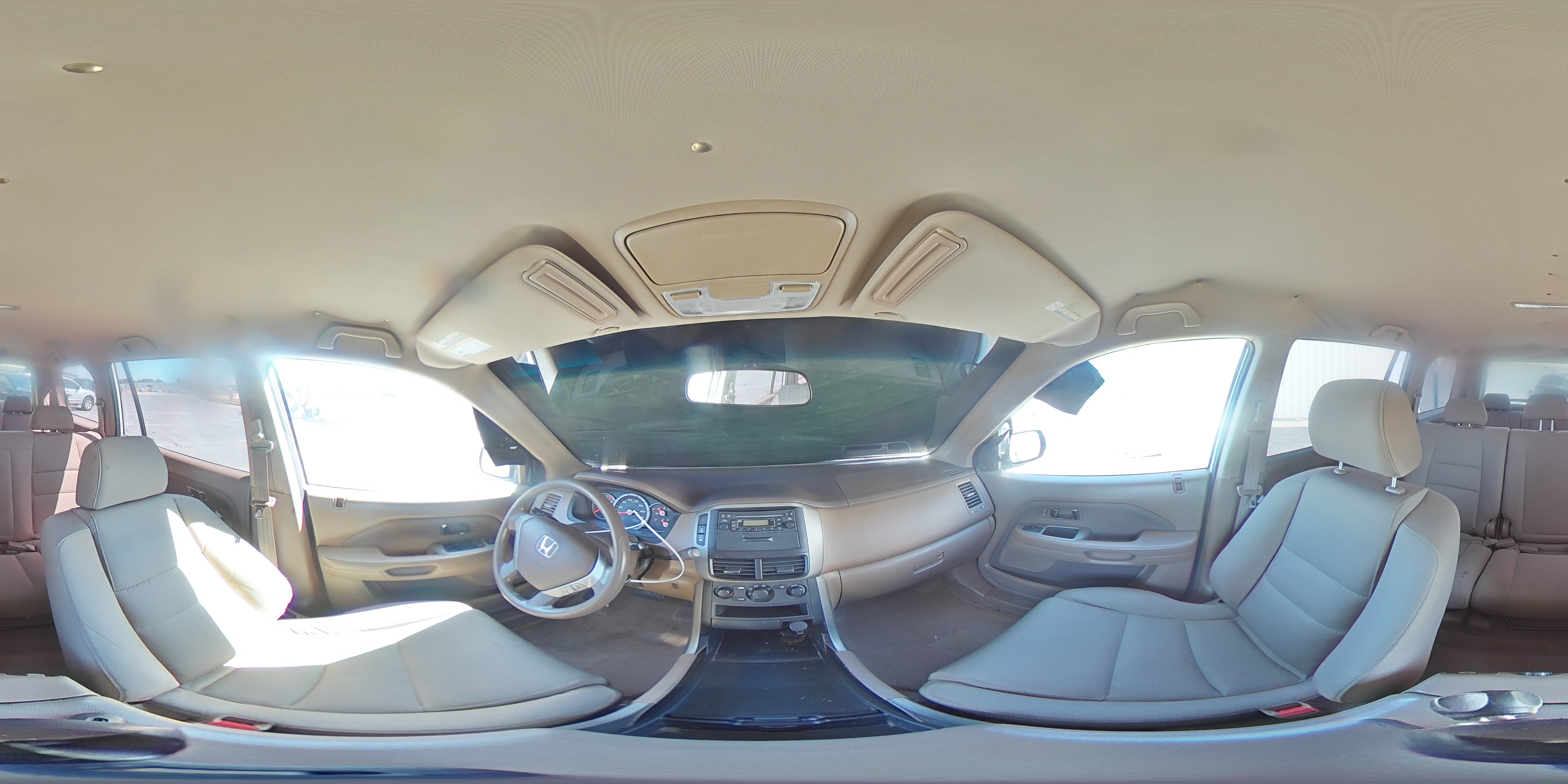 2007 Honda Pilot Lx White vin: 5FNYF181X7B023902