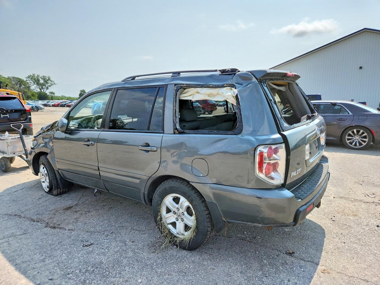 2008 Honda Pilot Vp Gray vin: 5FNYF18208B044526