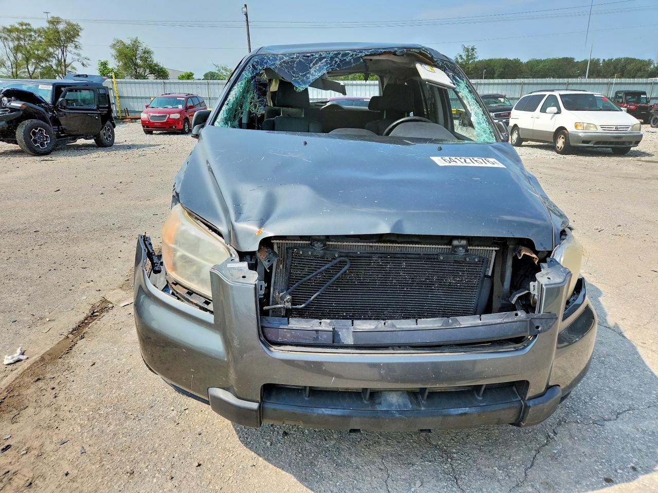 2008 Honda Pilot Vp Gray vin: 5FNYF18208B044526