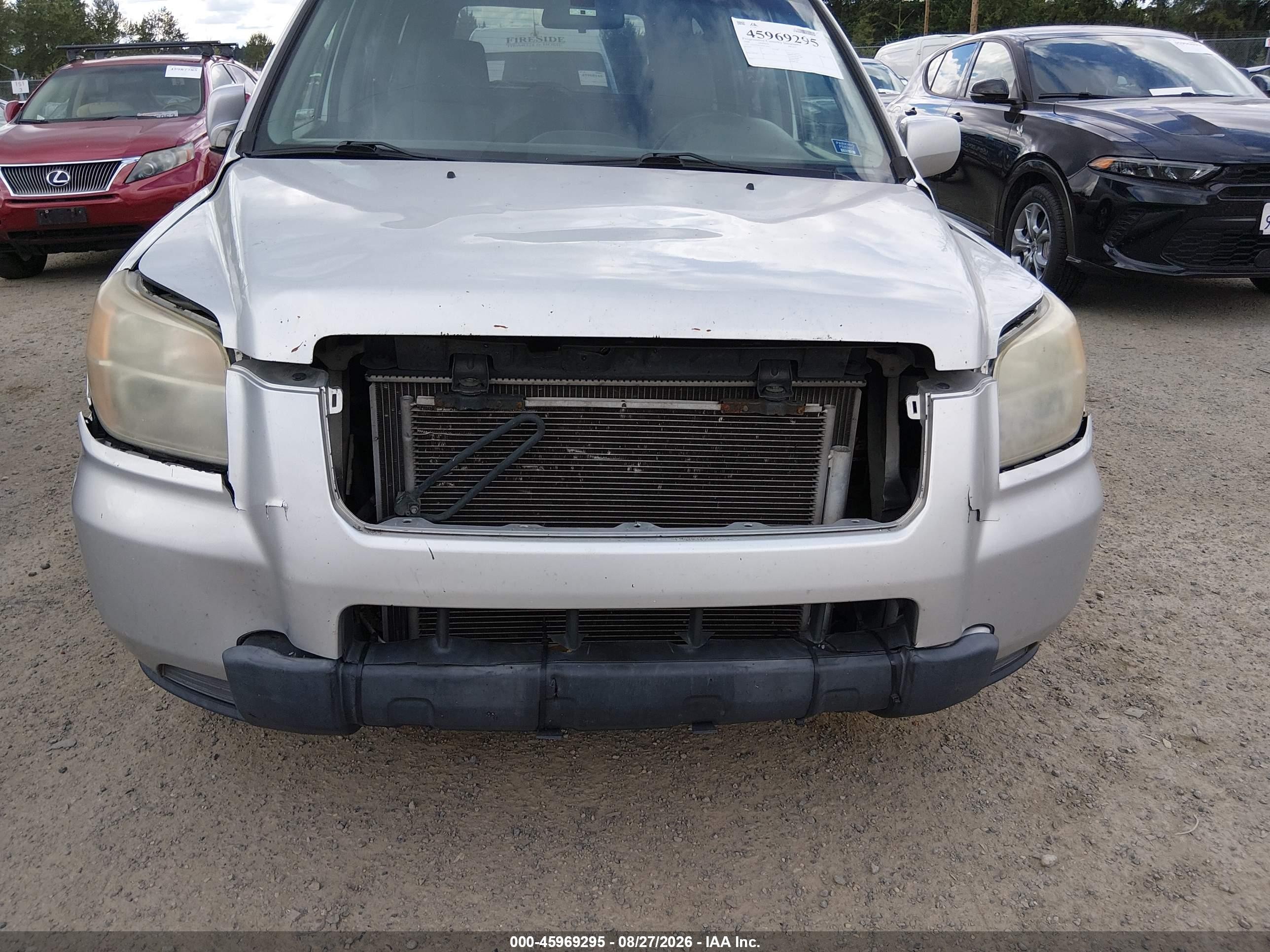 2008 Honda Pilot Vp Silver vin: 5FNYF18208B054442
