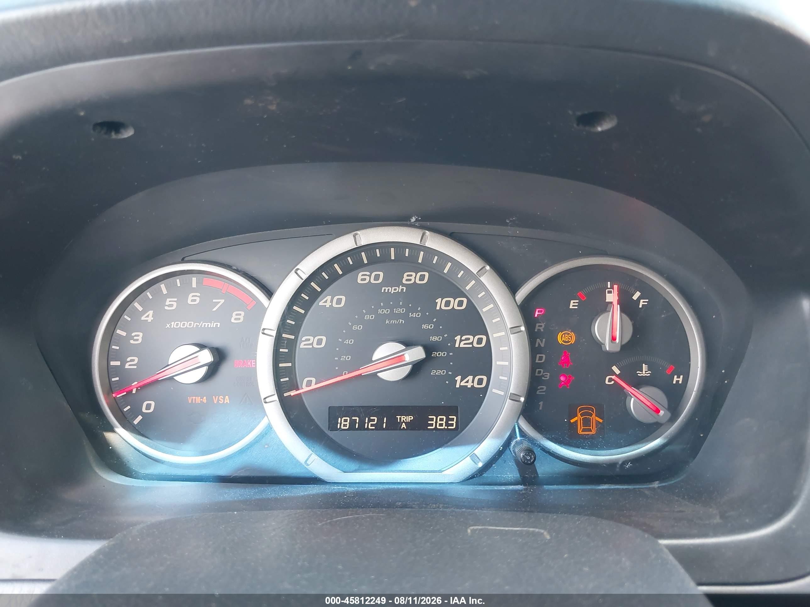 2008 Honda Pilot Vp Gray vin: 5FNYF18218B008764