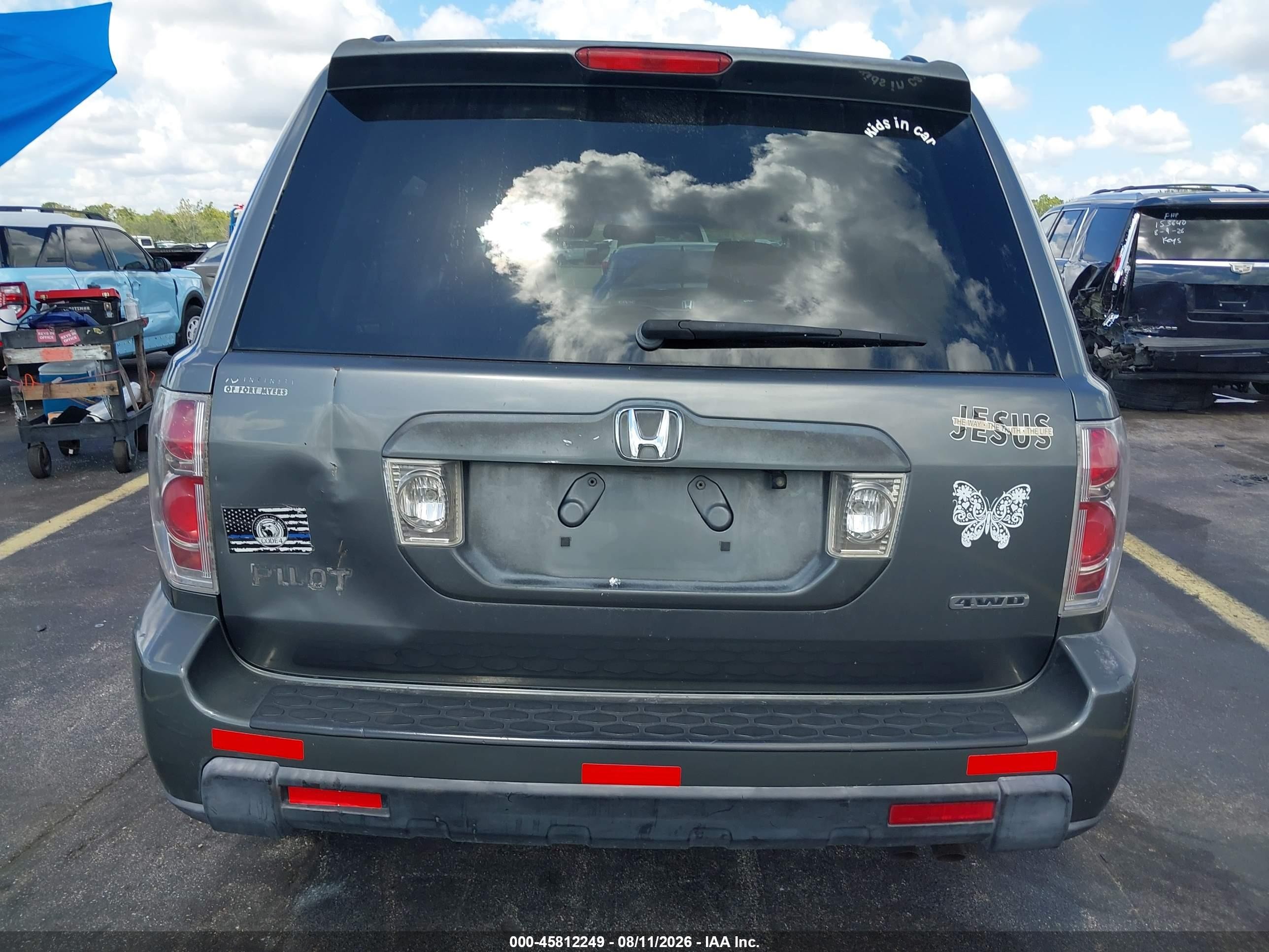 2008 Honda Pilot Vp Gray vin: 5FNYF18218B008764