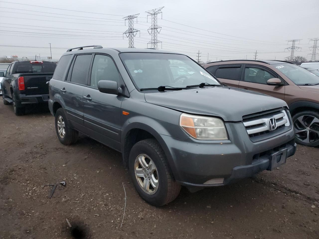 2008 Honda Pilot Vp Gray vin: 5FNYF18218B013088