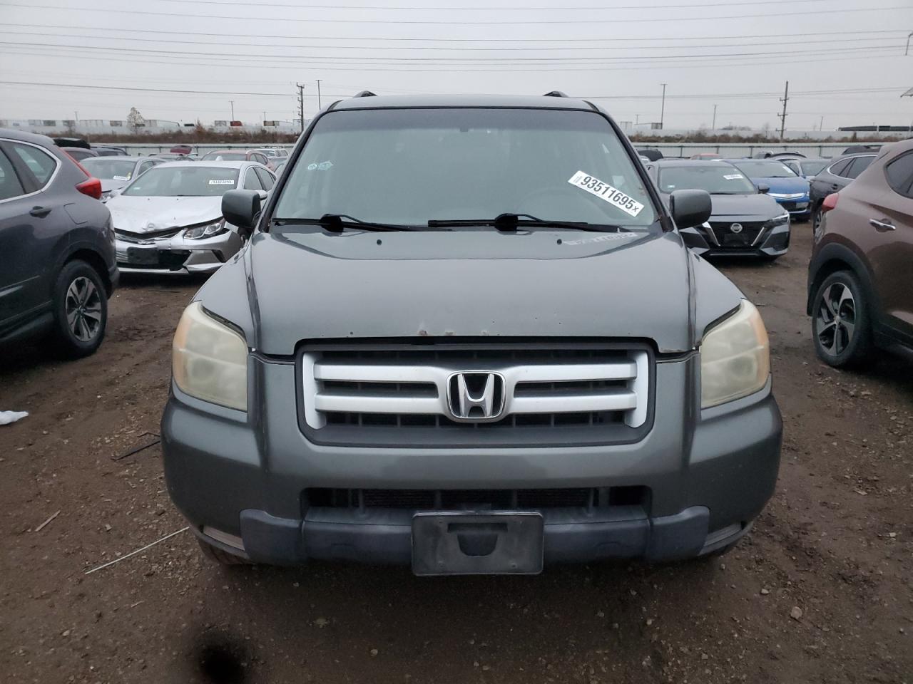 2008 Honda Pilot Vp Gray vin: 5FNYF18218B013088