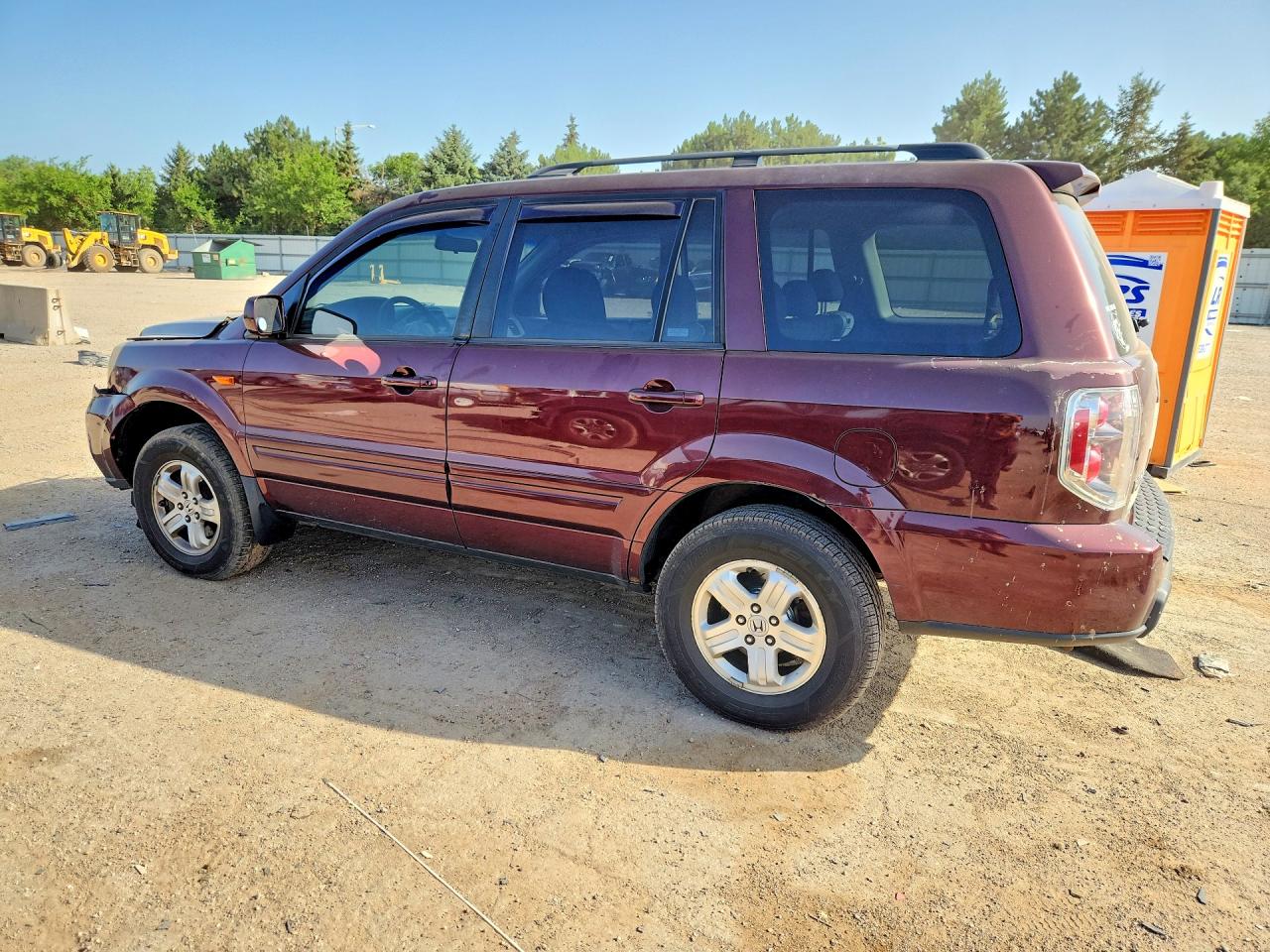 2008 Honda Pilot Vp Maroon vin: 5FNYF18258B002403