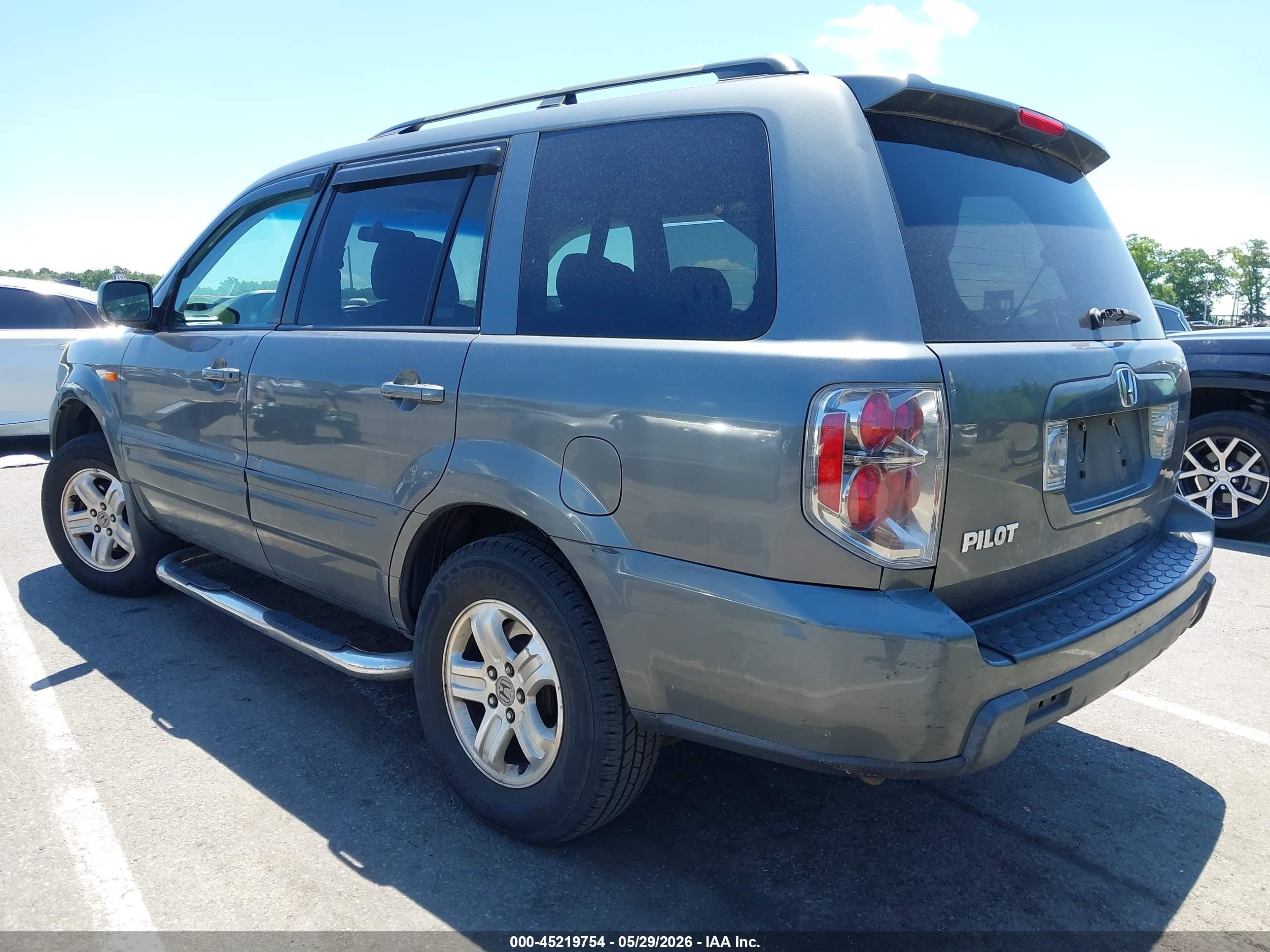 2008 Honda Pilot Vp Gray vin: 5FNYF18268B003124
