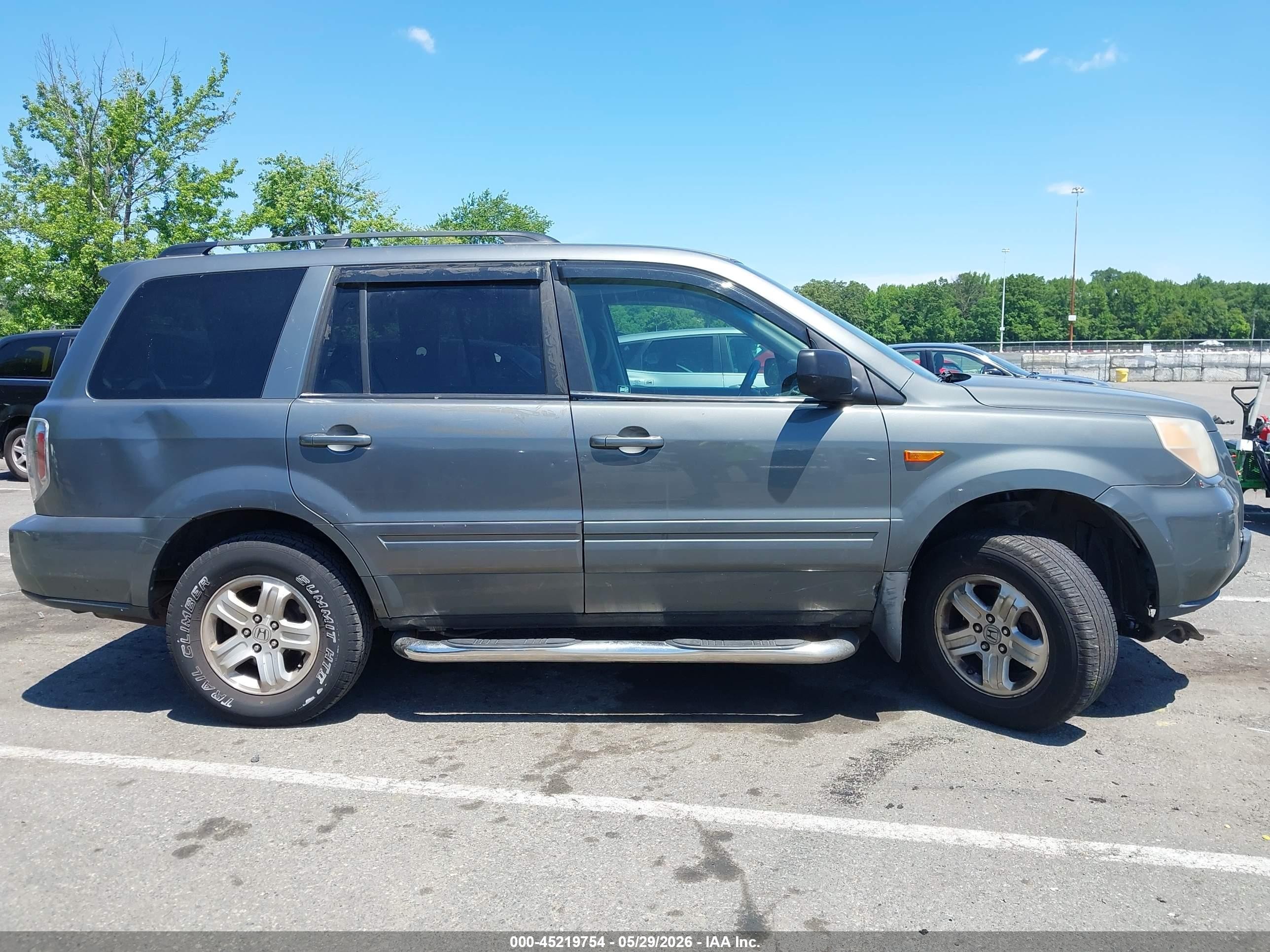 2008 Honda Pilot Vp Gray vin: 5FNYF18268B003124