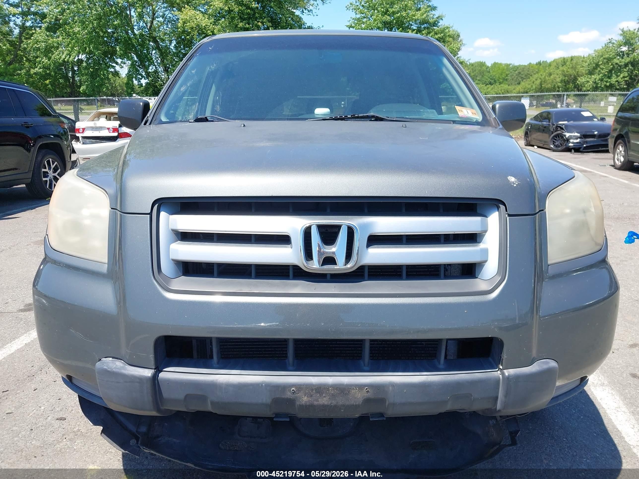 2008 Honda Pilot Vp Gray vin: 5FNYF18268B003124