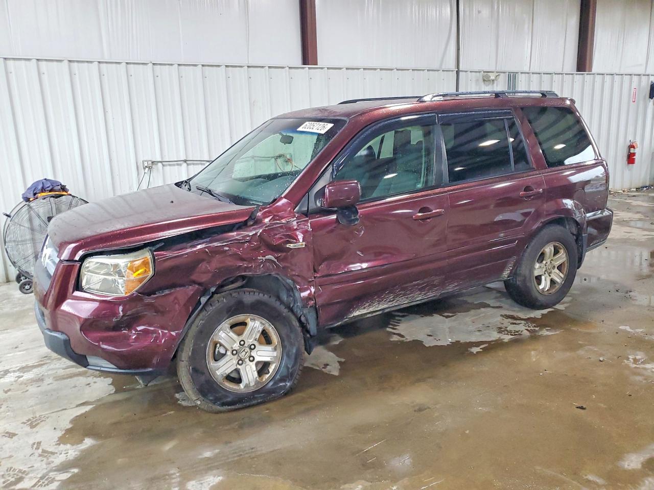 2008 Honda Pilot Vp Red vin: 5FNYF18268B011952
