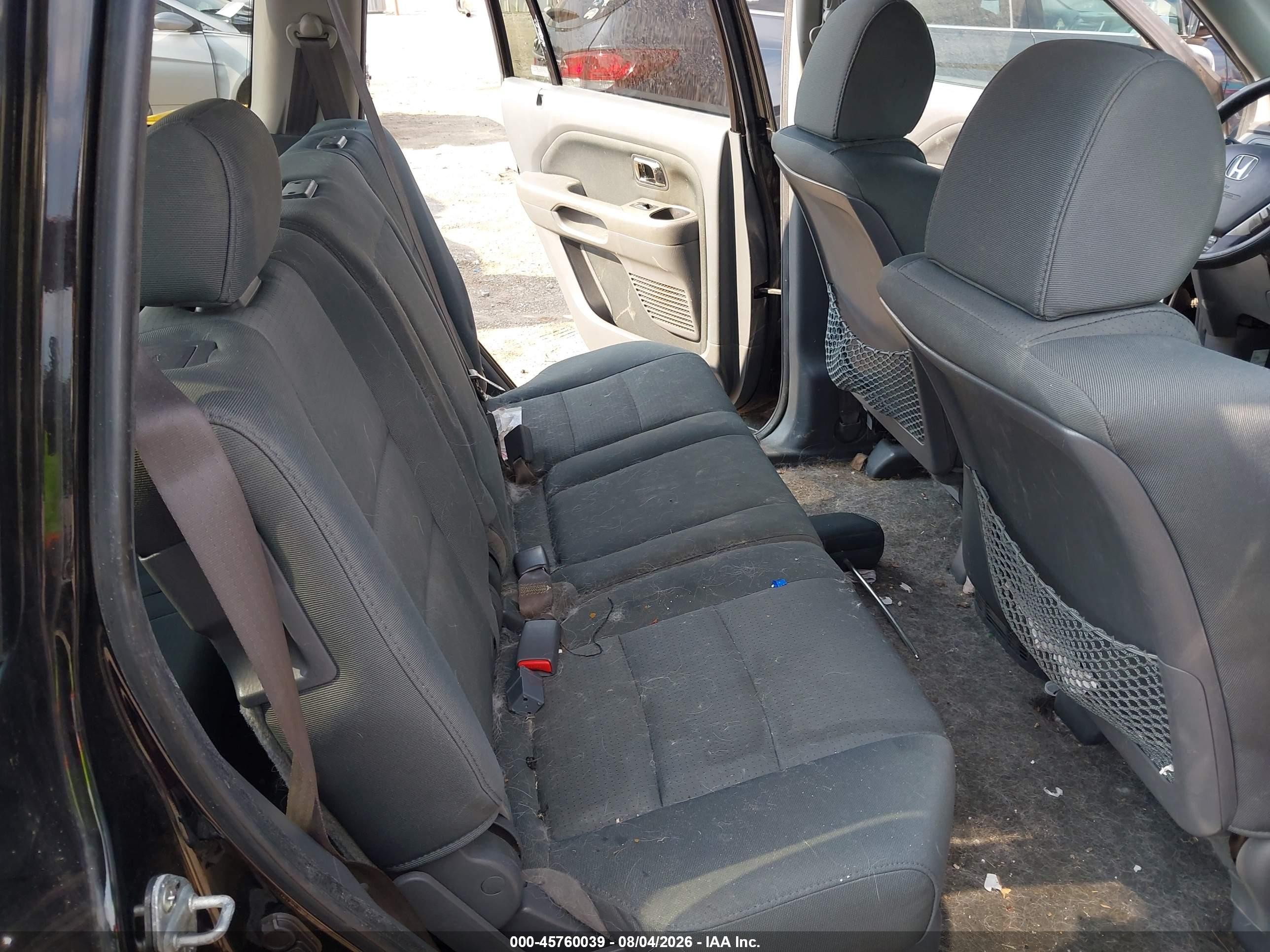 2008 Honda Pilot Vp Black vin: 5FNYF18278B001320