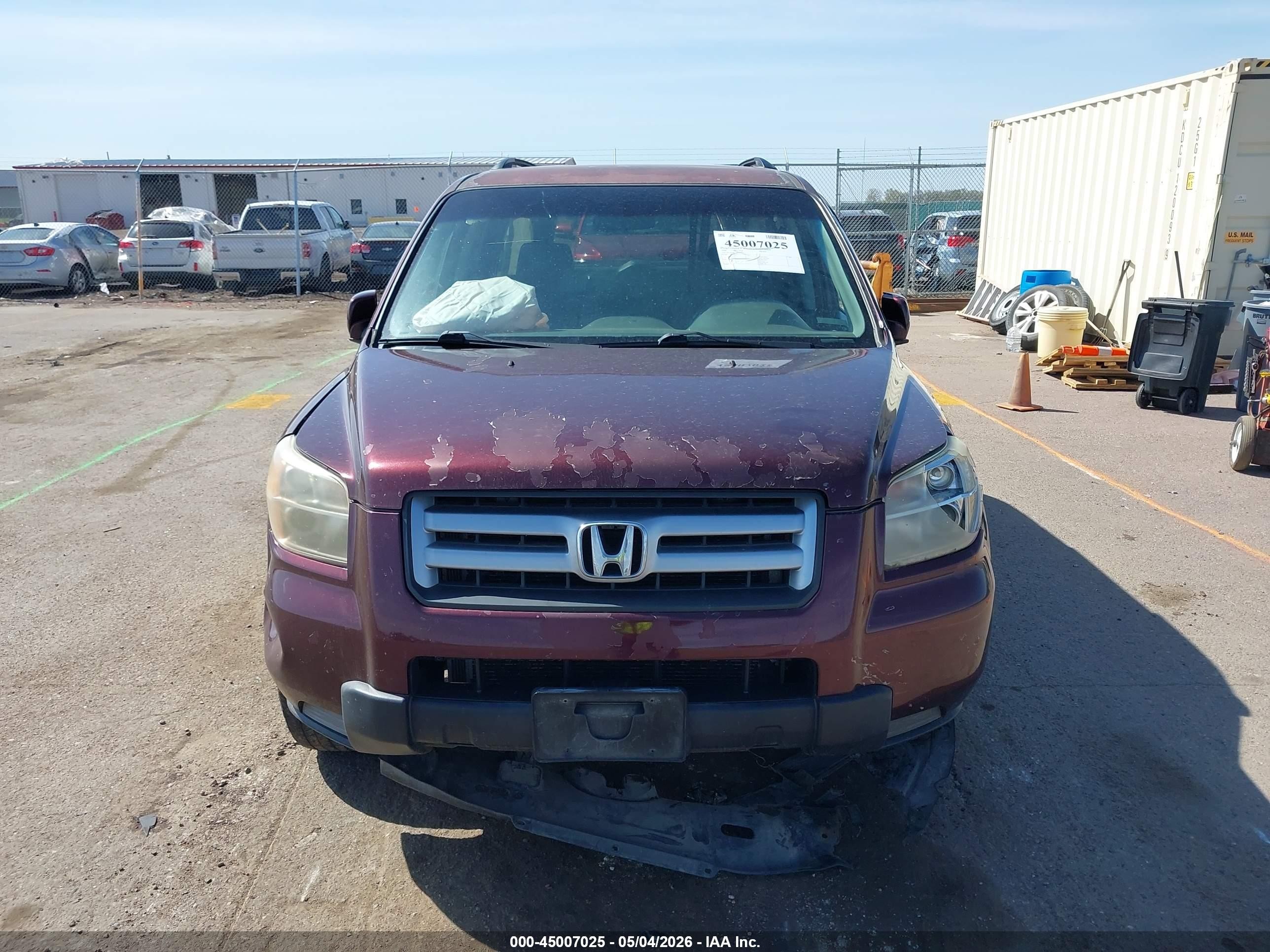 2008 Honda Pilot Vp Фиолетовый vin: 5FNYF18278B003858