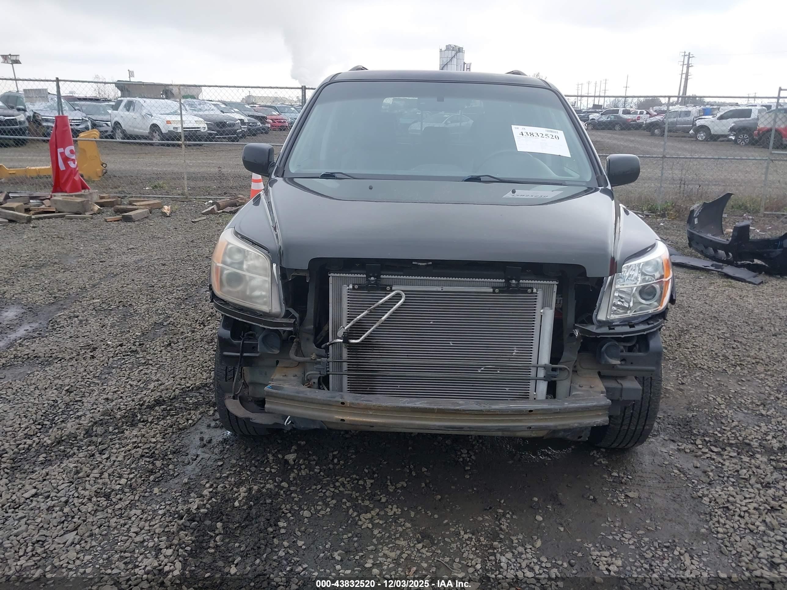 2008 Honda Pilot Vp Black vin: 5FNYF18298B005739