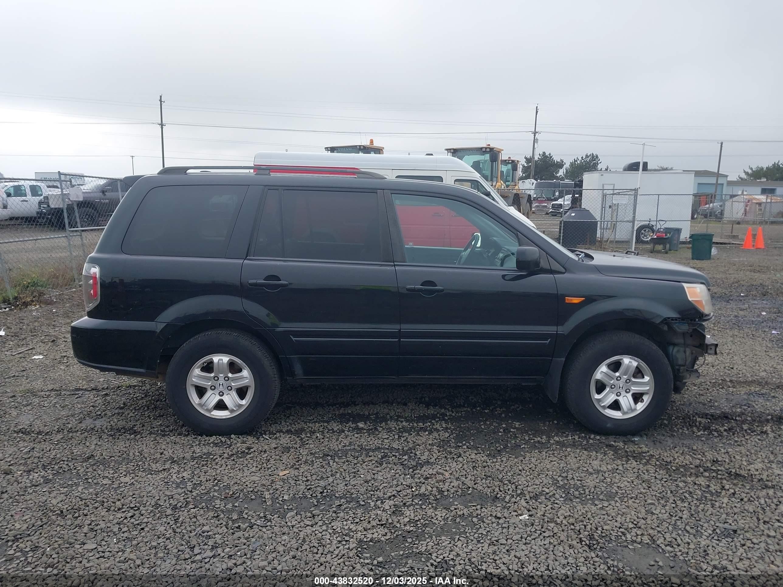 2008 Honda Pilot Vp Black vin: 5FNYF18298B005739