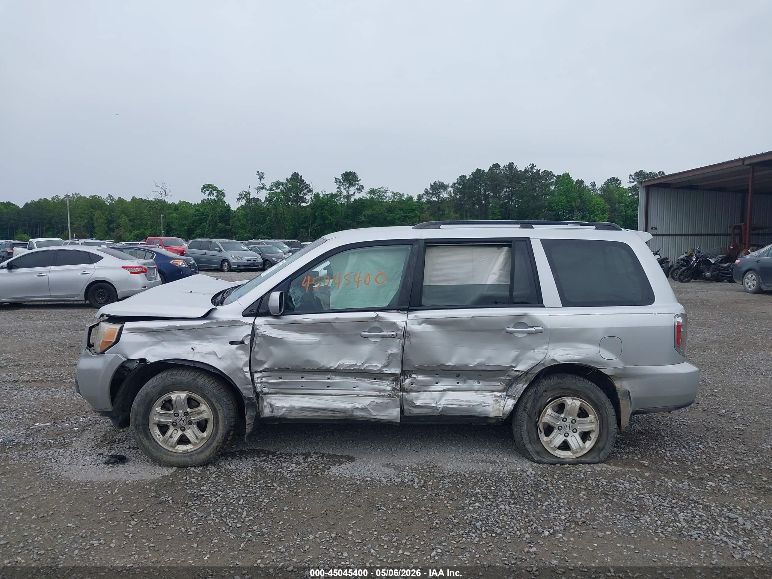 2008 Honda Pilot Vp Silver vin: 5FNYF18298B024291
