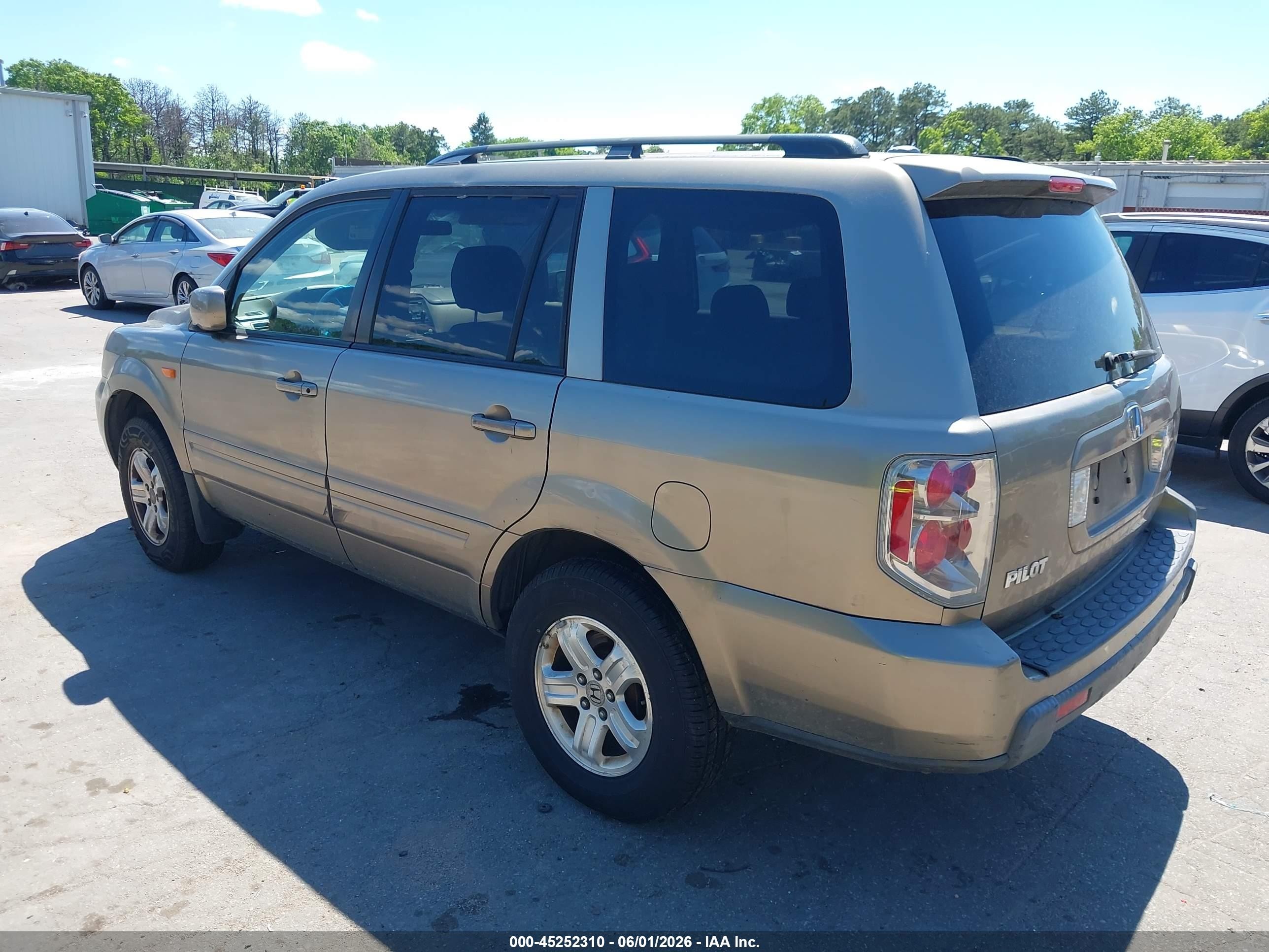 2008 Honda Pilot Vp Золотой vin: 5FNYF18298B041365