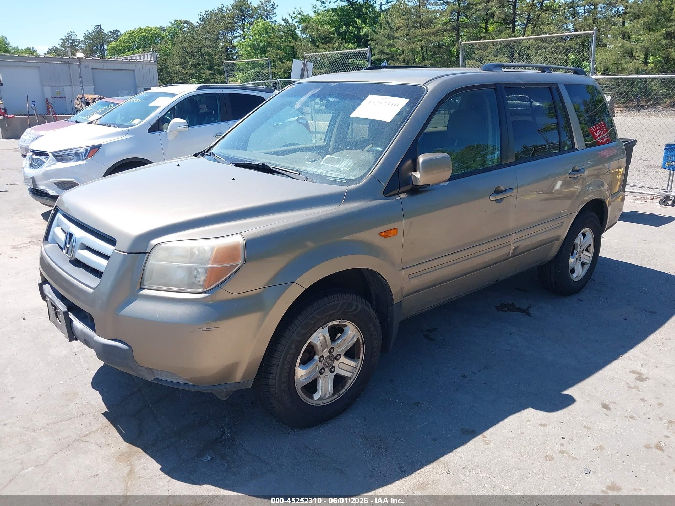 2008 Honda Pilot Vp Золотой vin: 5FNYF18298B041365