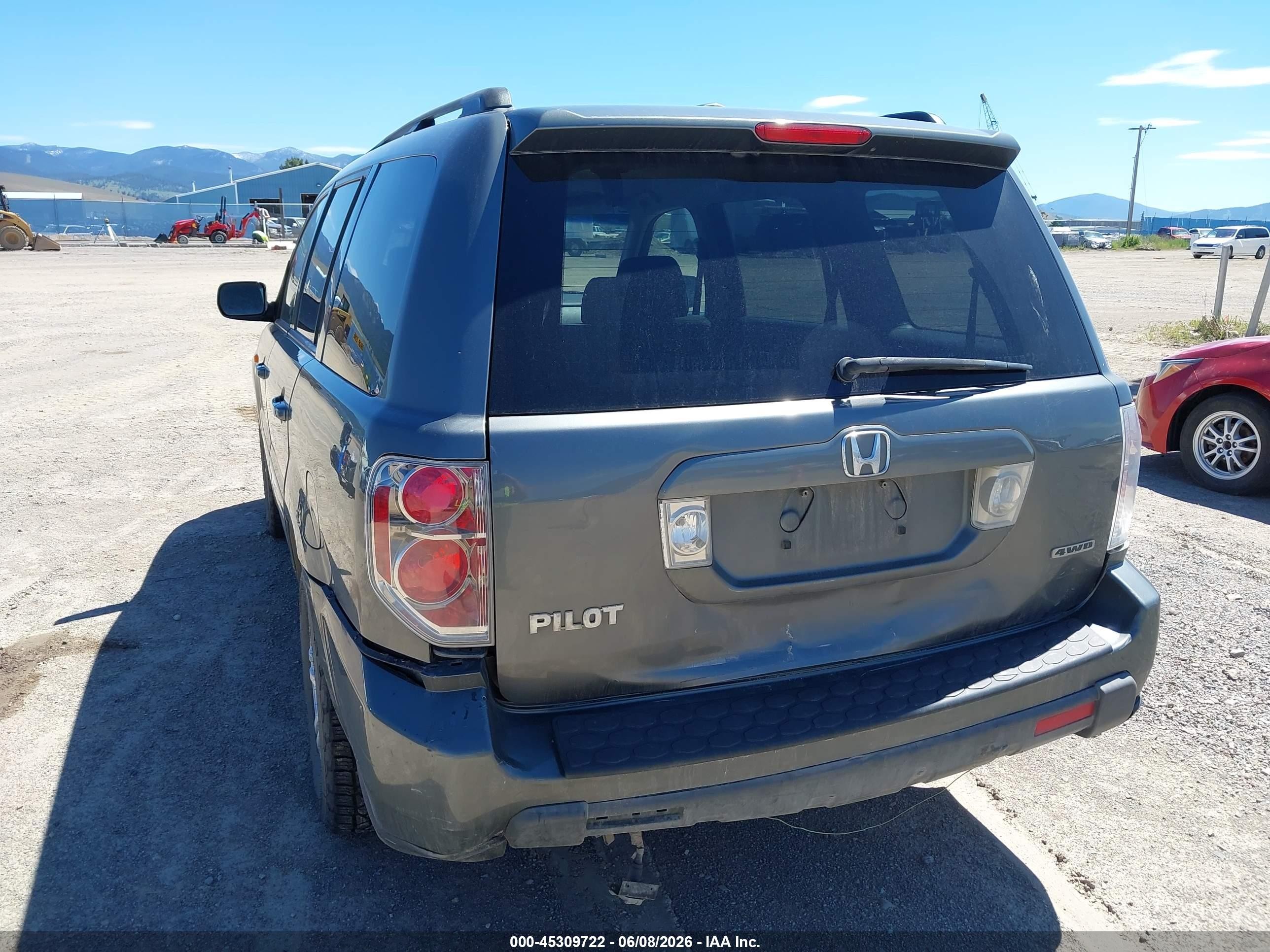 2008 Honda Pilot Vp Gray vin: 5FNYF182X8B034960