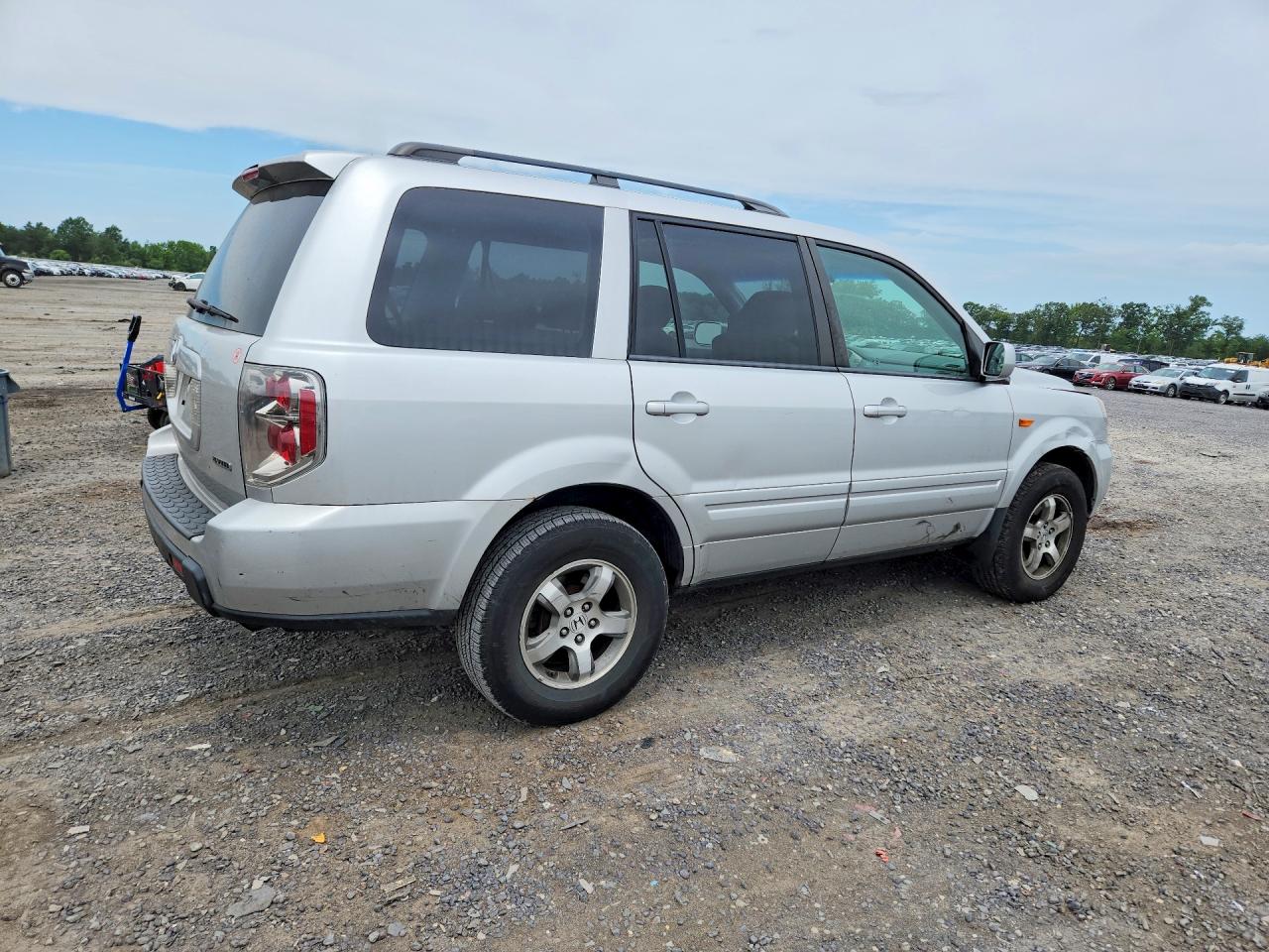 2008 Honda Pilot Se Silver vin: 5FNYF18318B016551