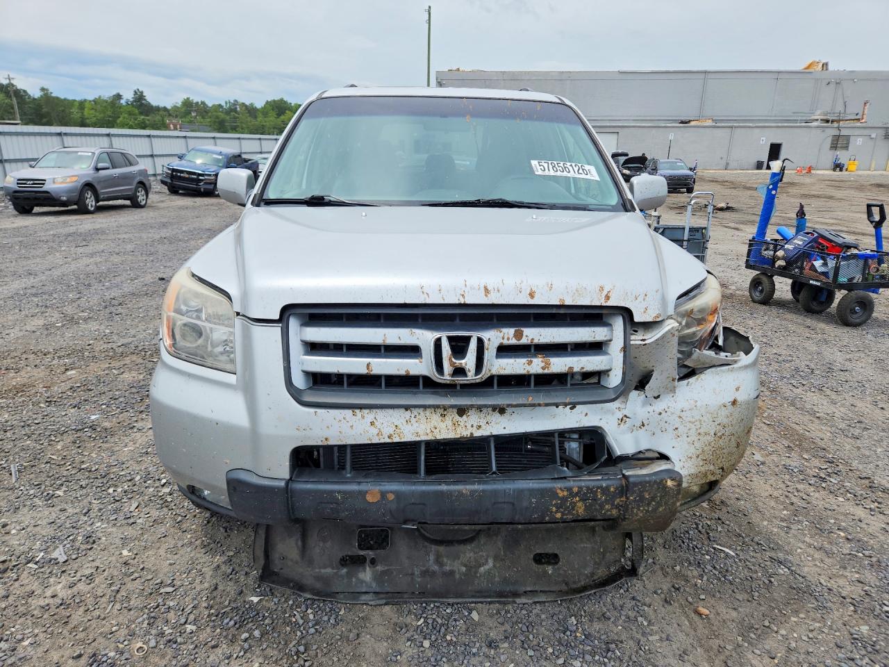 2008 Honda Pilot Se Silver vin: 5FNYF18318B016551