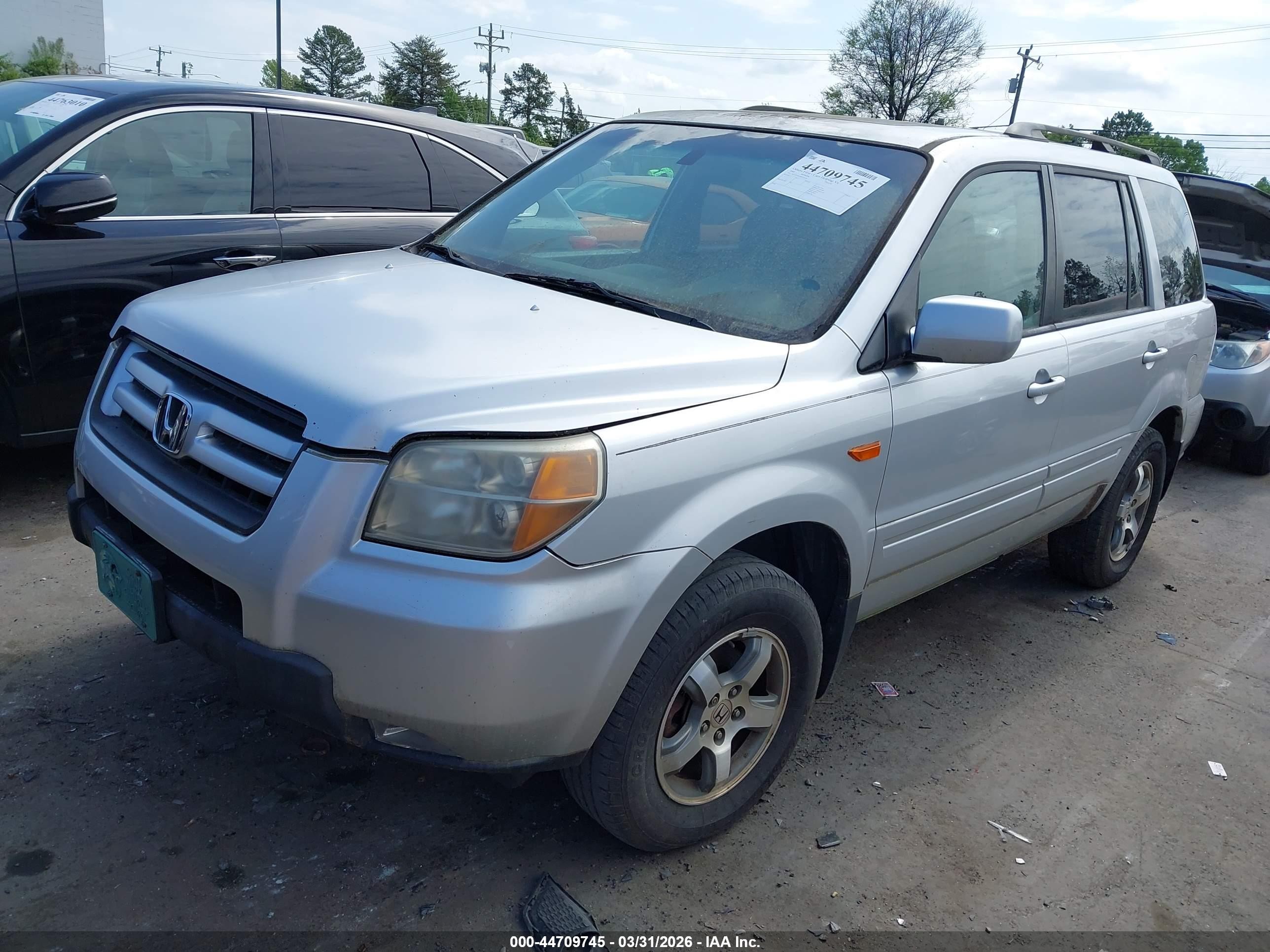 2008 Honda Pilot Se Серебряный vin: 5FNYF18328B031639