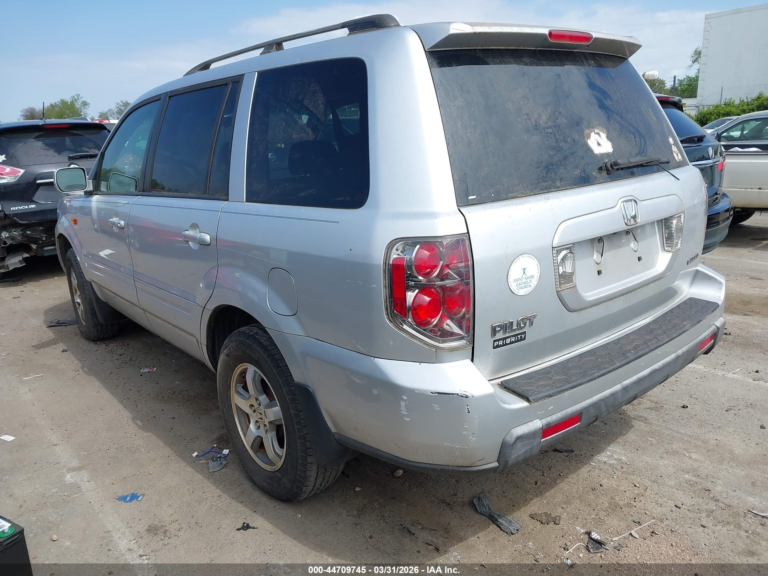 2008 Honda Pilot Se Серебряный vin: 5FNYF18328B031639