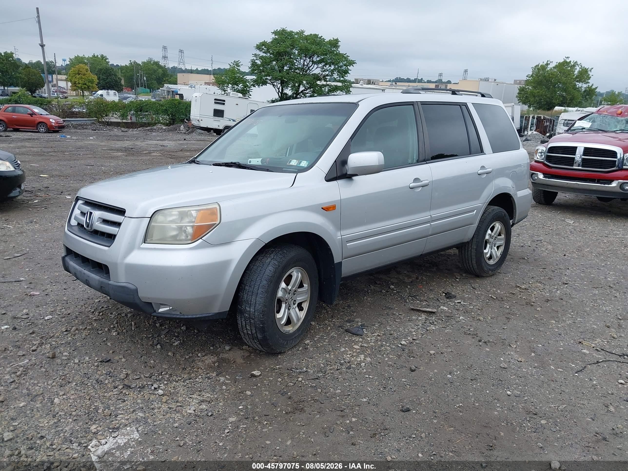 2008 Honda Pilot Se Серебряный vin: 5FNYF18338B053827