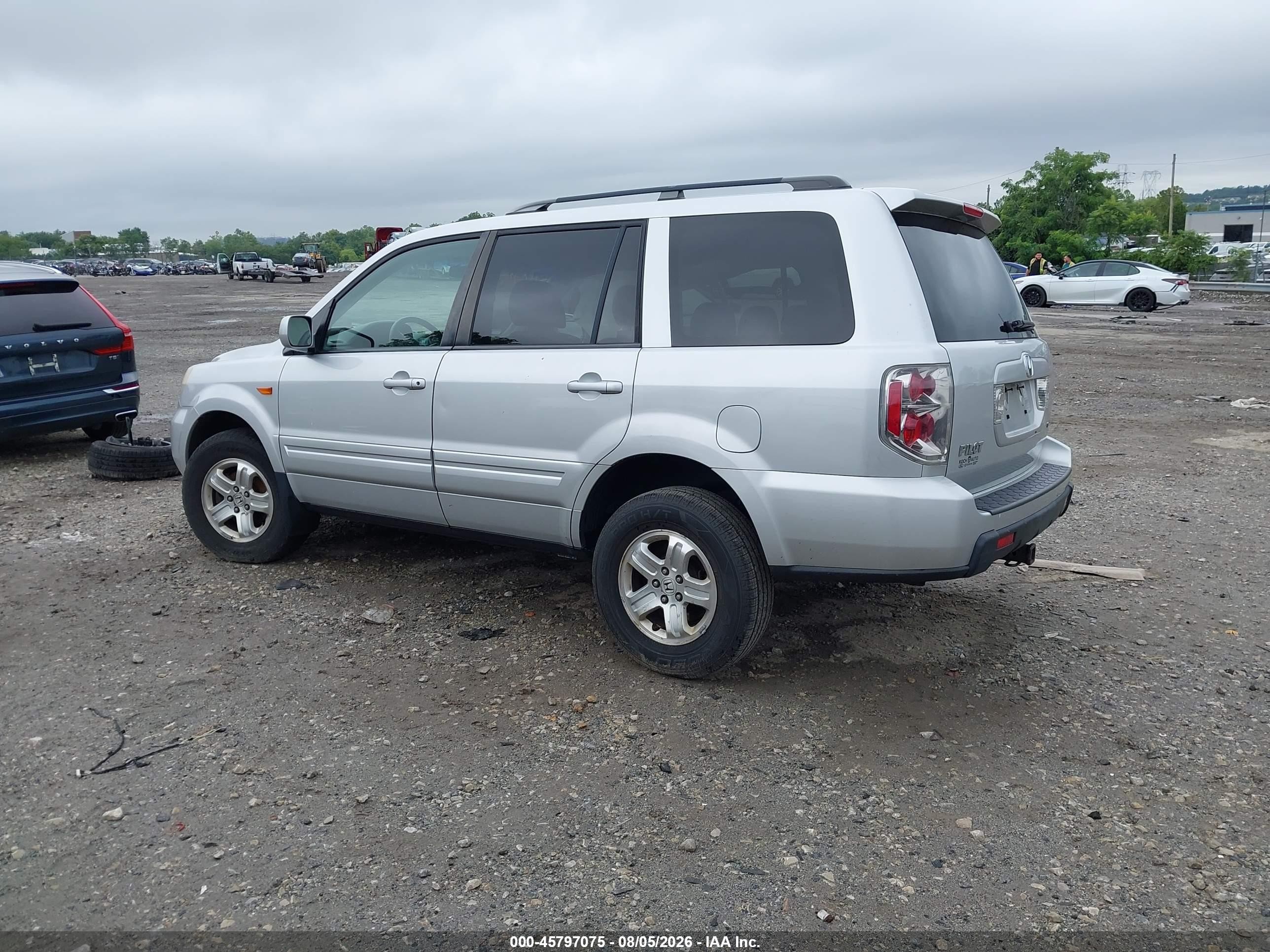 2008 Honda Pilot Se Серебряный vin: 5FNYF18338B053827