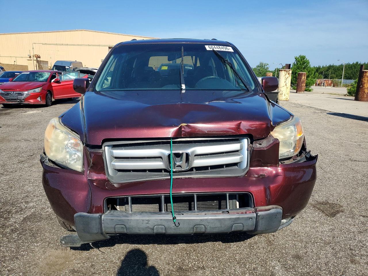 2008 Honda Pilot Se Бордовый vin: 5FNYF18358B004175